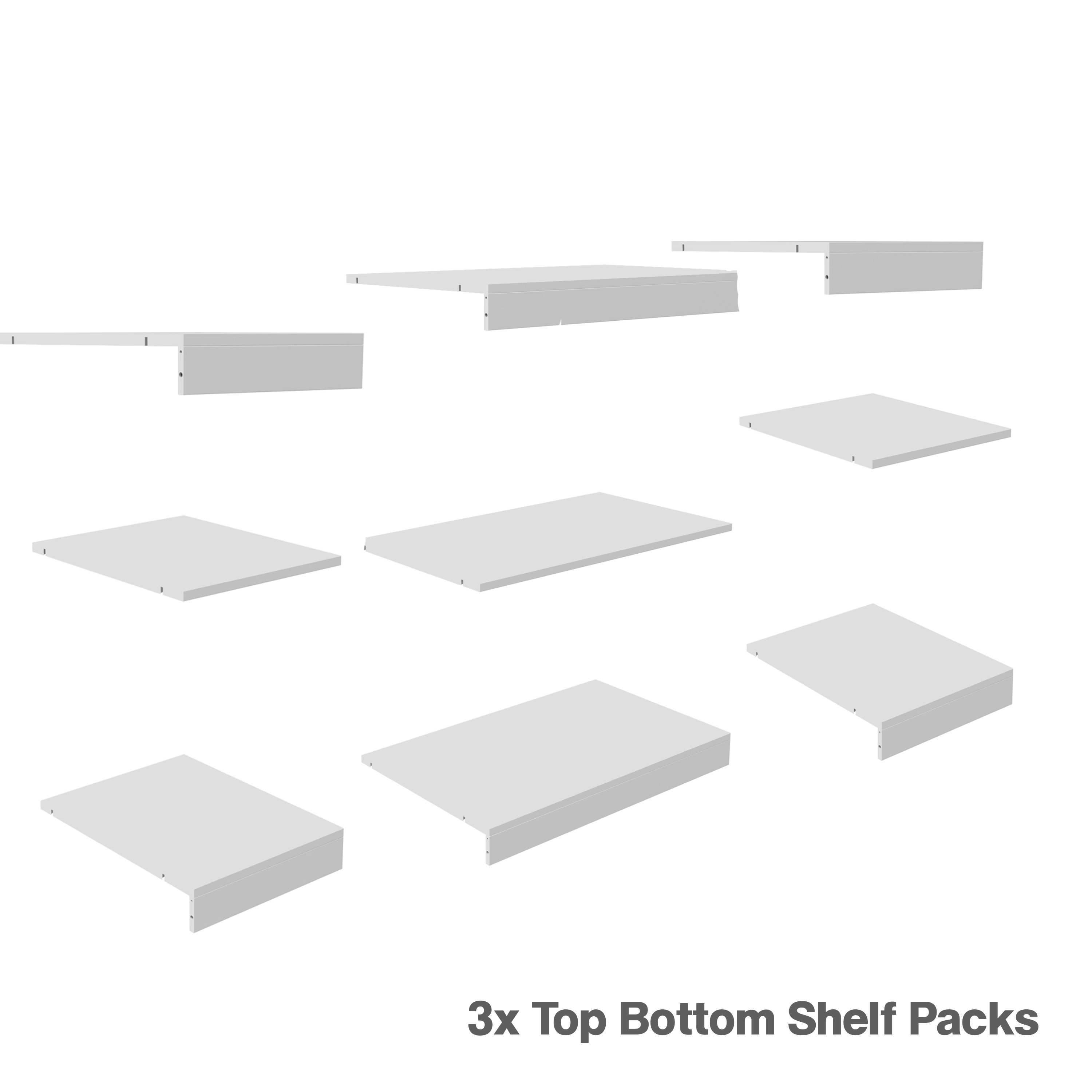 Form Perkin Matt White Small Internal Freestanding Storage Kit (H)850mm (W)1600mm (D)500mm Price Comparisons | Compare The Build