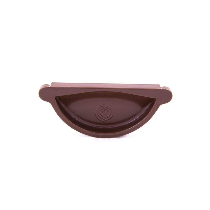 Lindab Half Round Steel Self Sealing Stop End 125mm Painted Brown Galvanised Steel RG125BN Price Comparisons | Compare The Build
