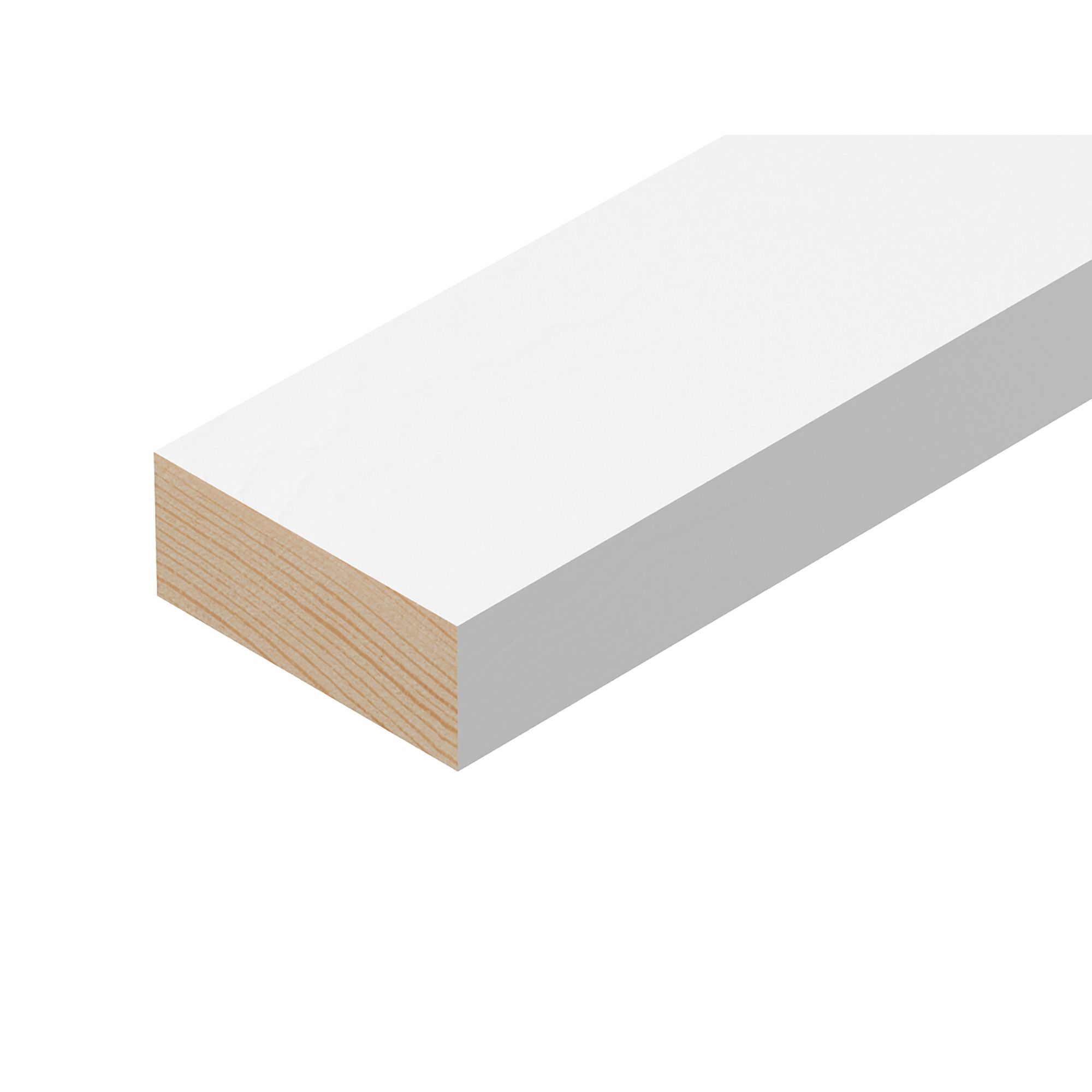 Smooth Primed Square edge MDF Stripwood (L)0.9m (W)44mm (T)18mm | Compare The Build