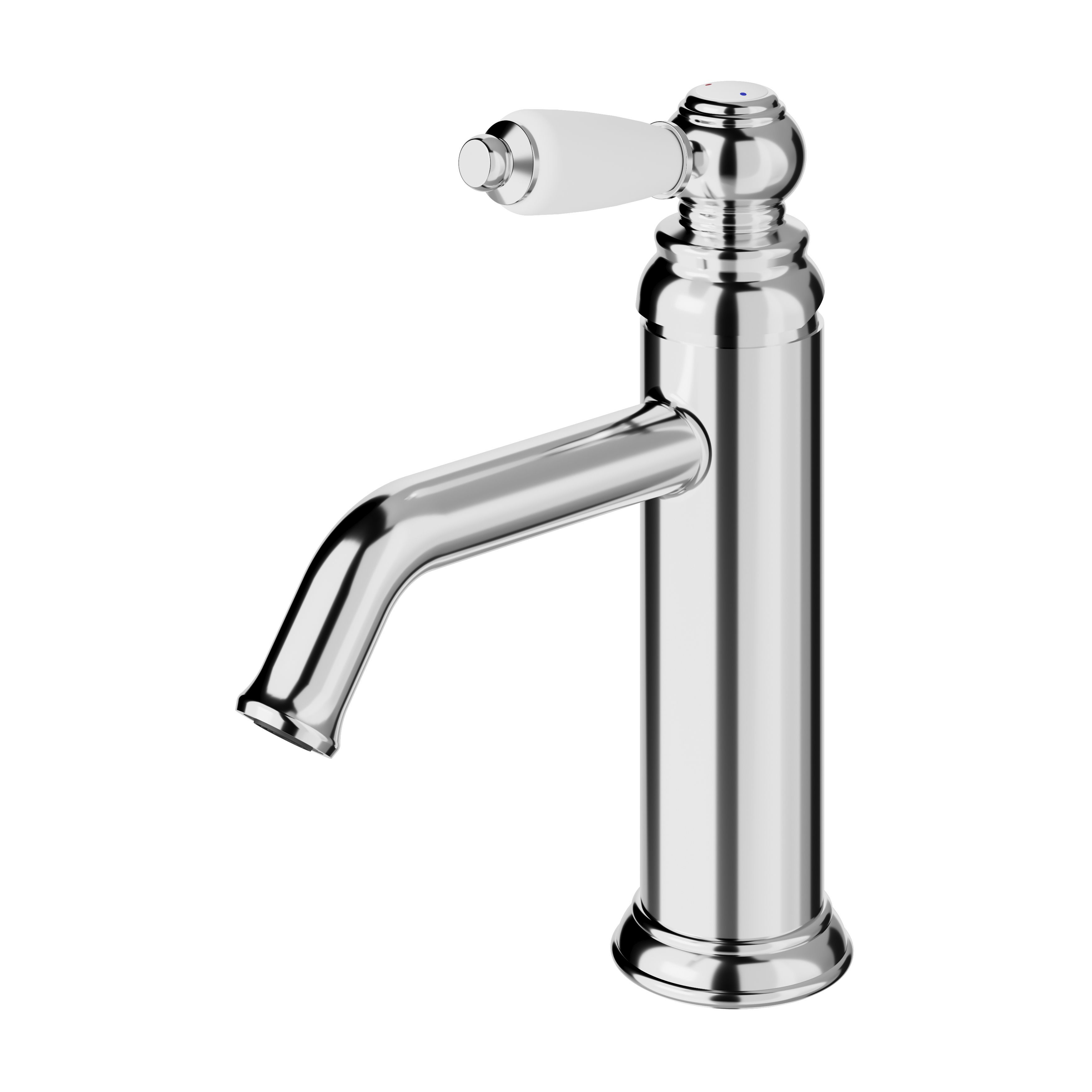 GoodHome Etel 1 Lever Single-Flow Chrome Effect Medium Basin Mono Mixer Tap Price Comparisons | Compare The Build