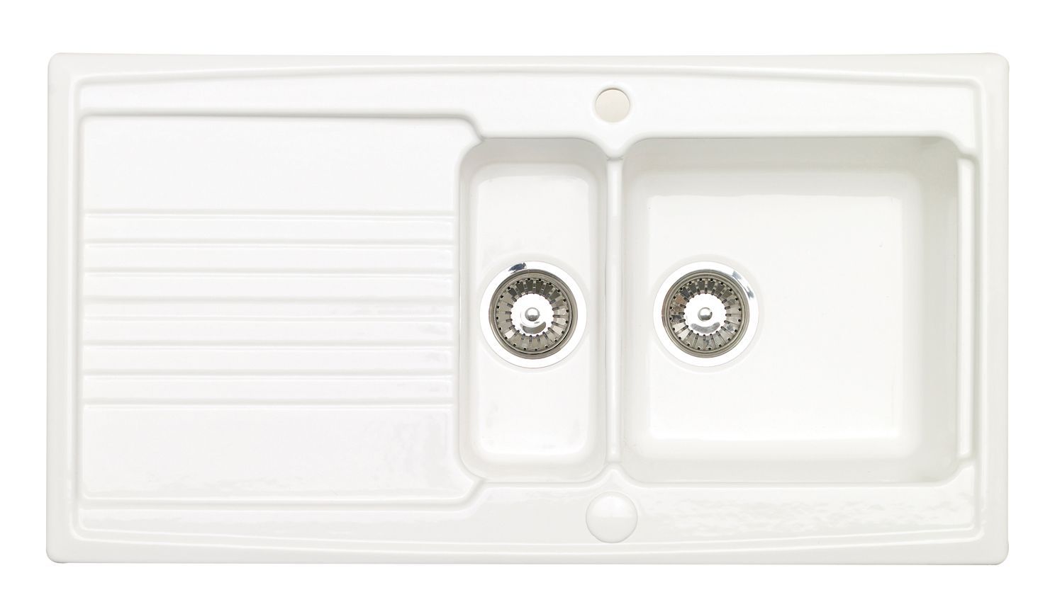 Astracast Equinox 1.5 Bowl White Gloss Ceramic Sink & Drainer | Compare The Build