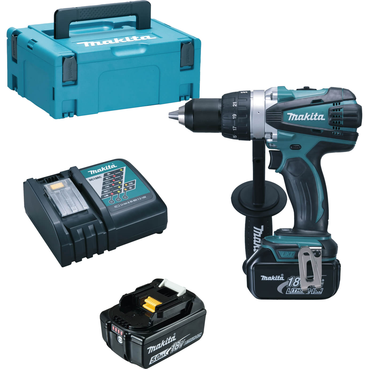 Makita DDF458 18v Cordless LXT Drill Driver 2 x 5ah Li-ion Charger Case | Compare The Build