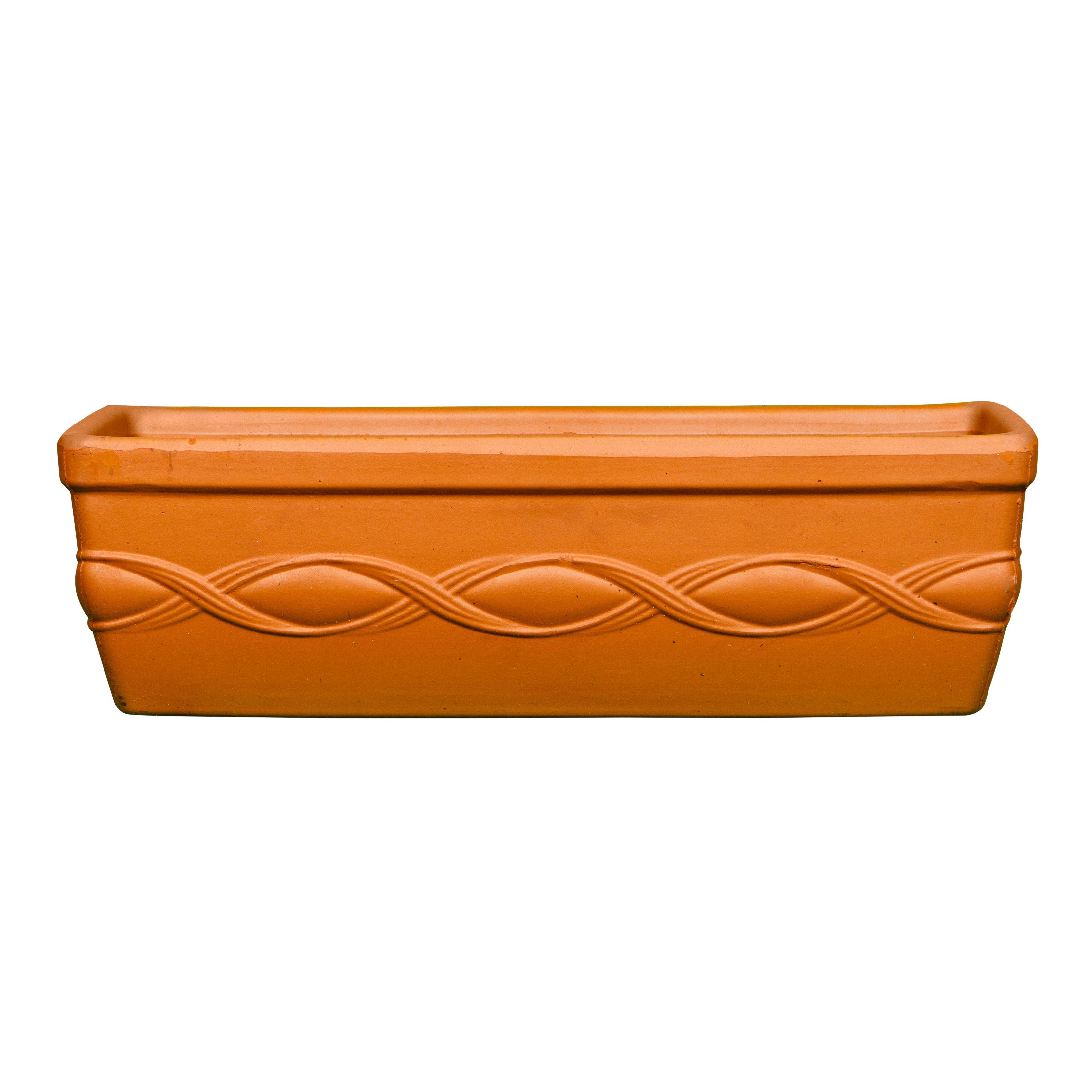 Verve Applecross Rectangular Terracotta Terracotta Natural Trough (H)140mm Price Comparisons | Compare The Build