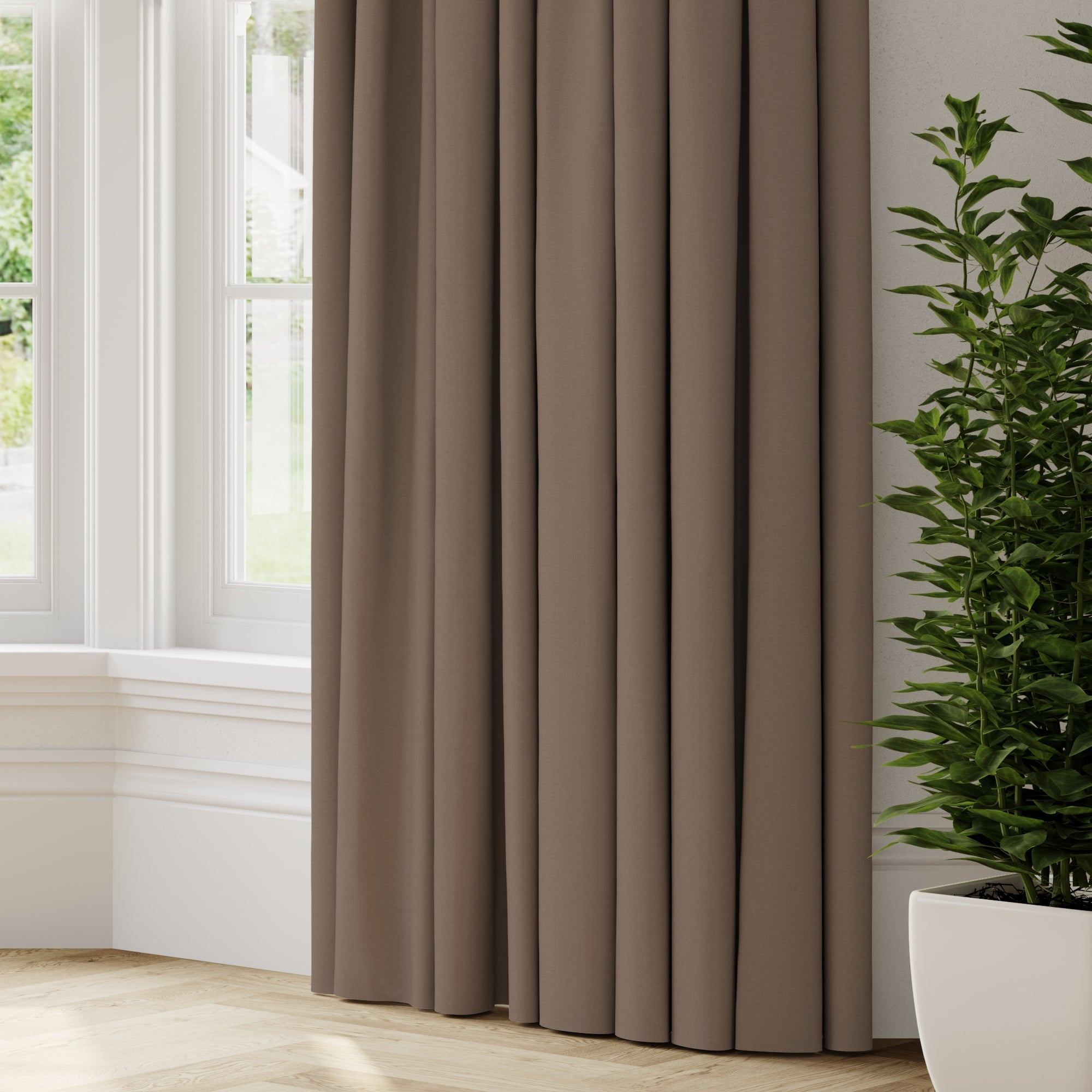 Panama Cotton Made to Measure Curtains Panama Truffle Price Comparisons | Compare The Build