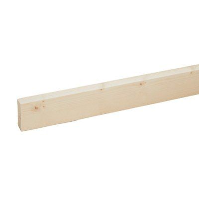 Smooth Planed Square edge Whitewood spruce Stick timber (L)2.4m (W)44mm (T)18mm Price Comparisons | Compare The Build