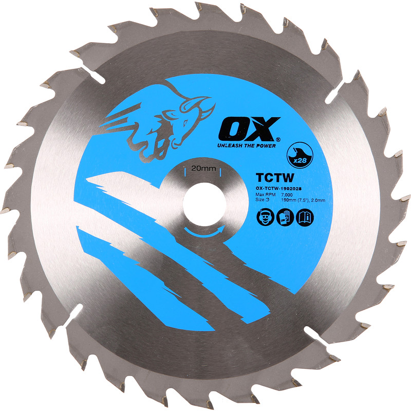 OX TCT Circular Saw Blade 190 x 20 x 28T Price Comparisons | Compare The Build