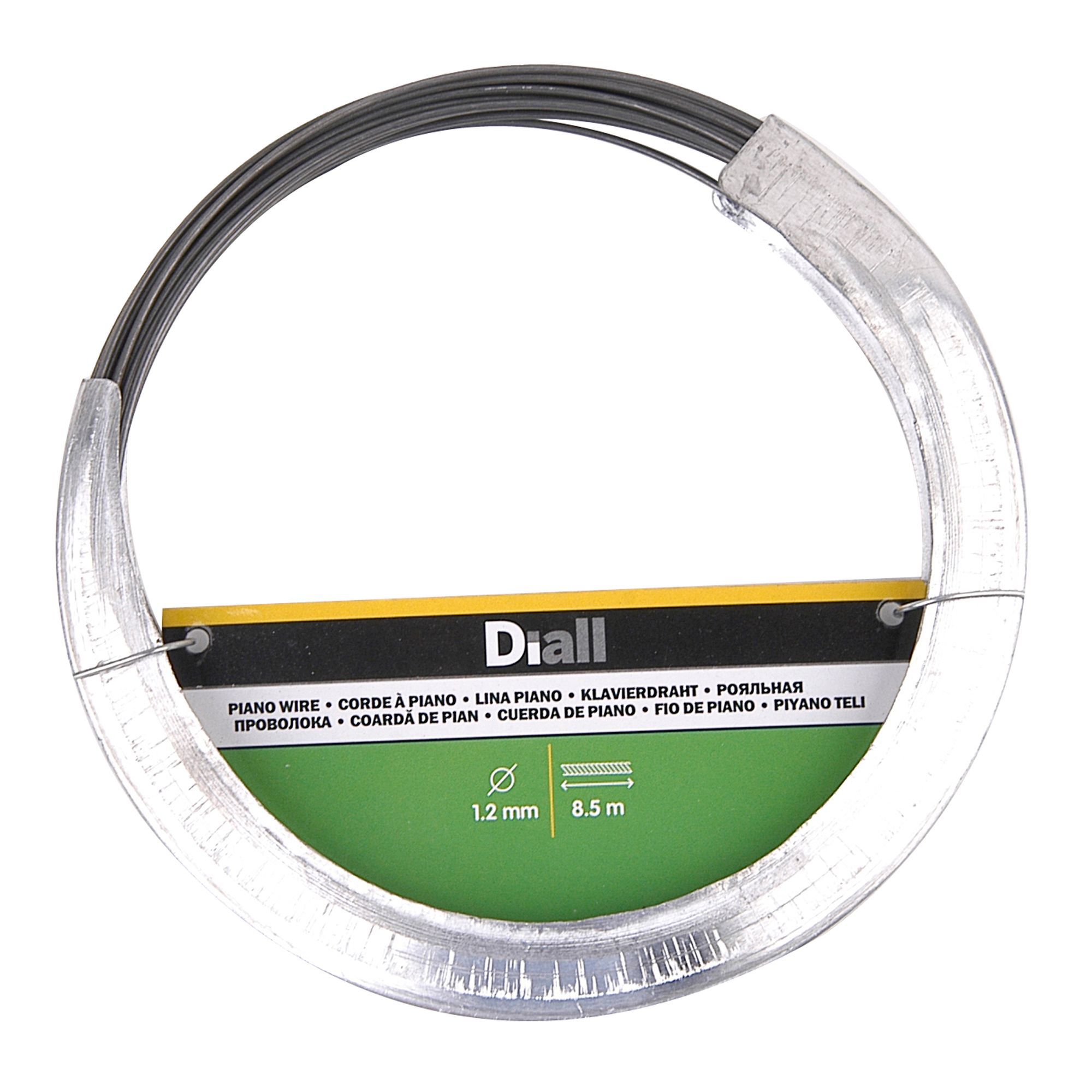 Diall Black Steel Piano Wire, (L)8.5M (Dia)1.2mm Price Comparisons | Compare The Build