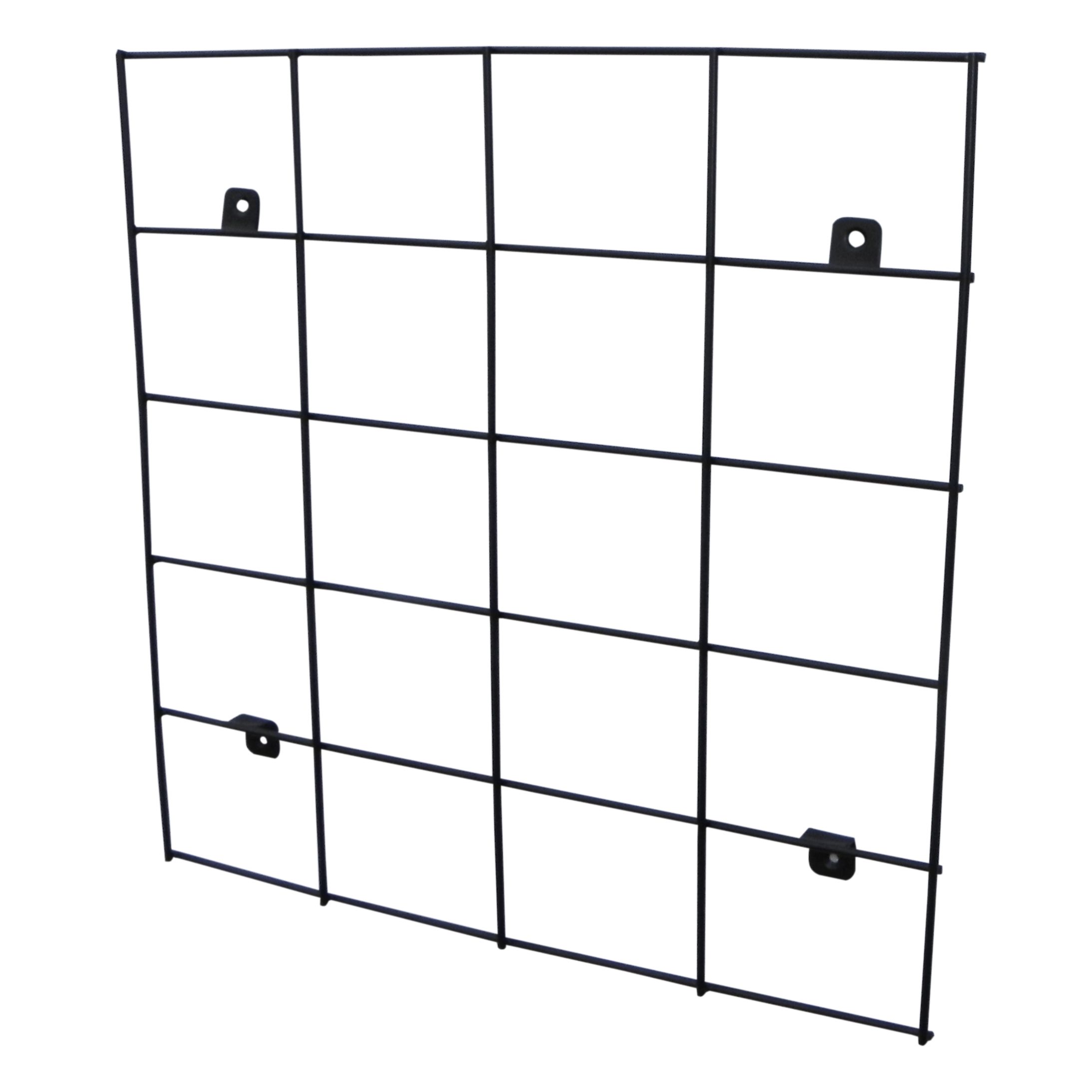 Verve Matt Black Metal Wall Rack Price Comparisons | Compare The Build