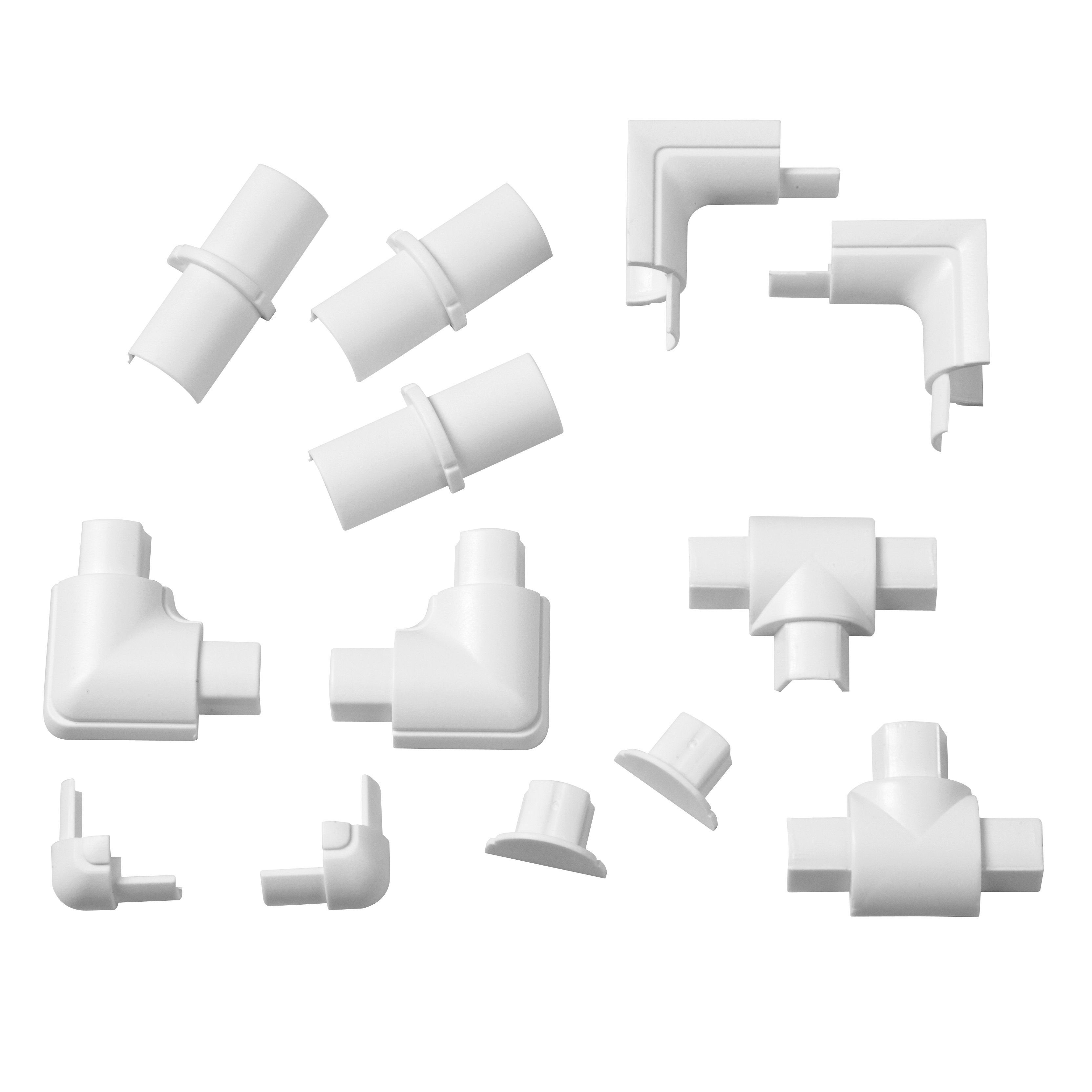 D-Line White Micro Trunking Accessory, Pack Of 13 Price Comparisons | Compare The Build