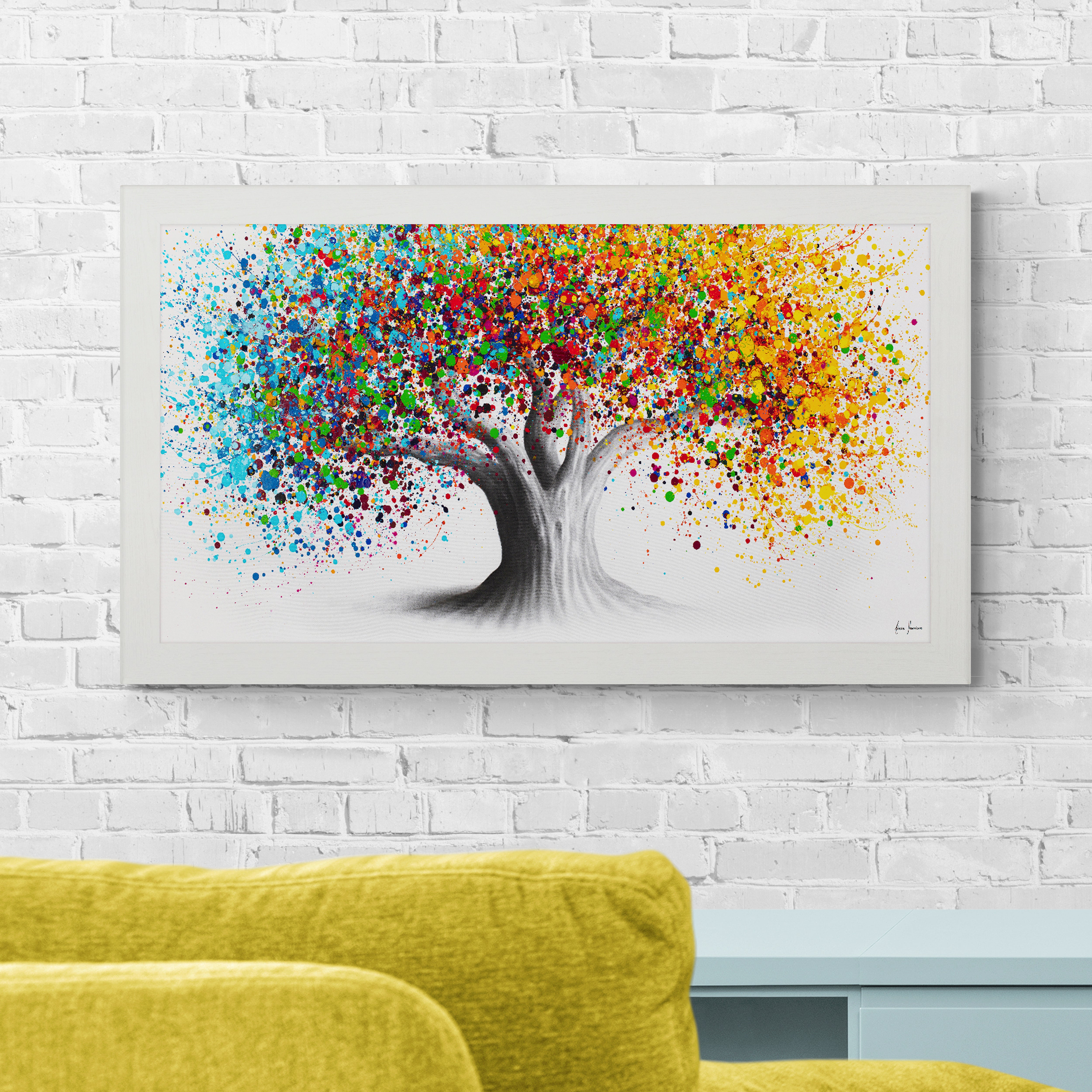 Colourful Tree by Ashvin Harrison Framed Print MultiColoured Price Comparisons | Compare The Build