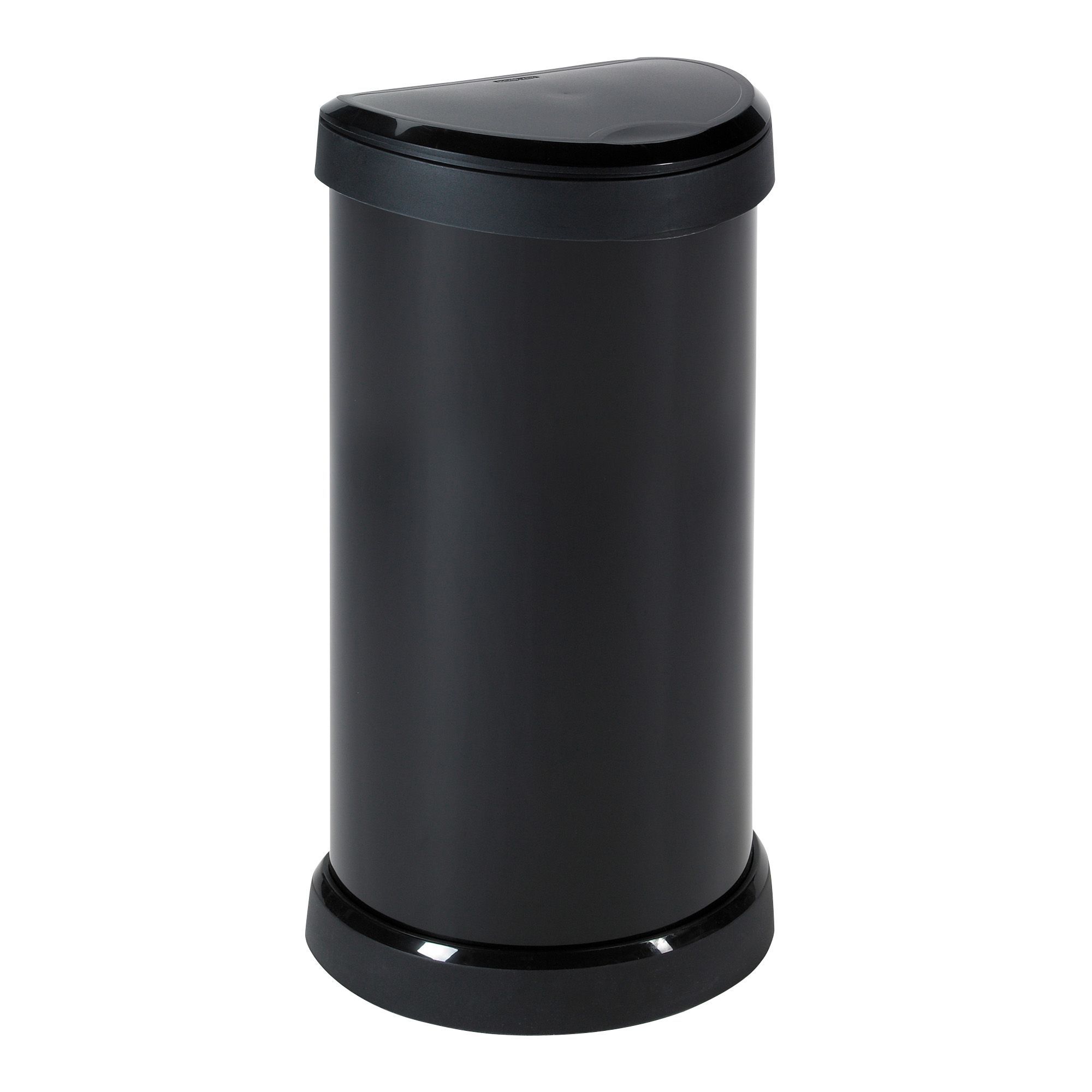 Curver Deco Touch Top Black Plastic Semi-Circle Kitchen Bin, 40L Price Comparisons | Compare The Build