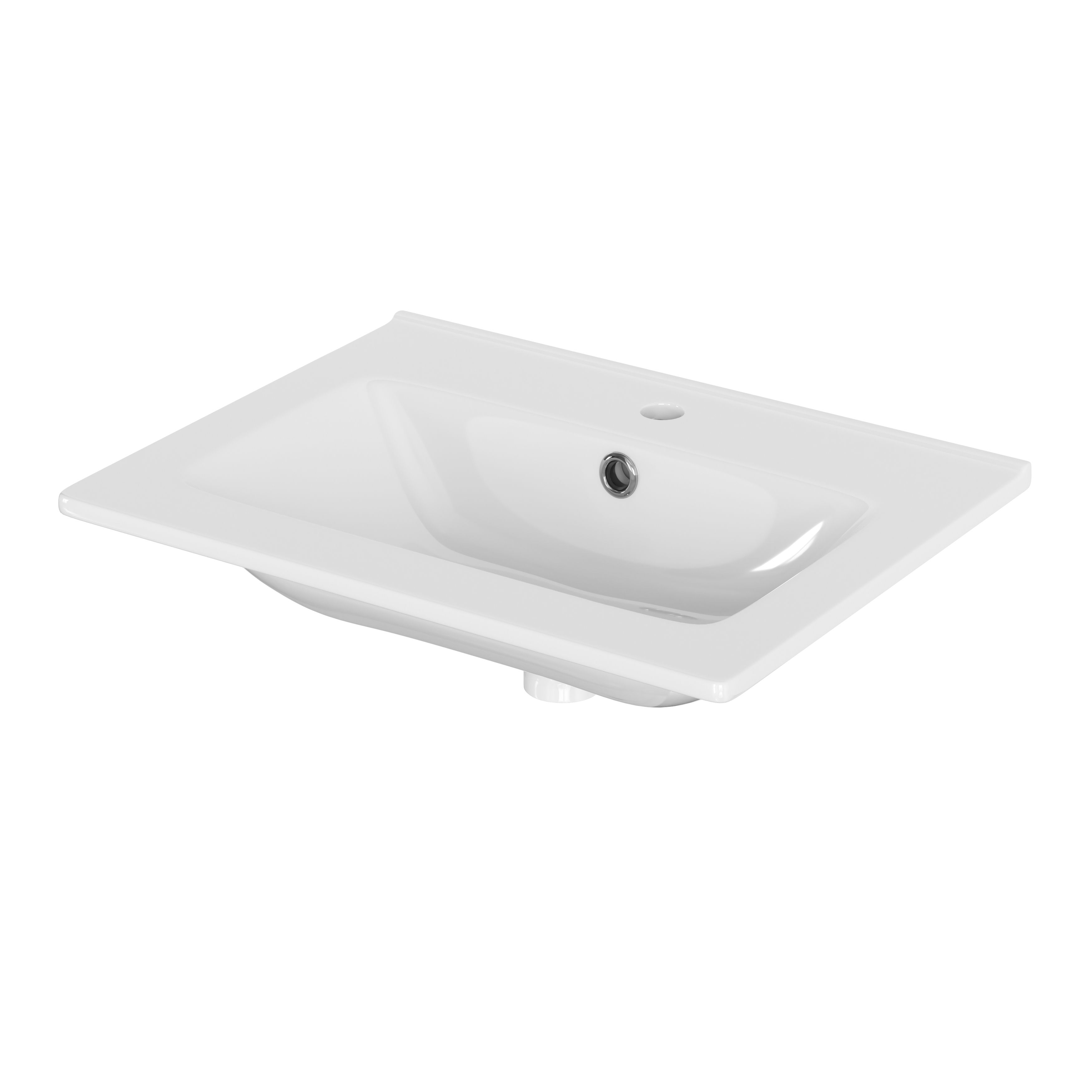 Pyxis Ceramic Central Worktop With Integrated Basin (W)610mm | Compare The Build