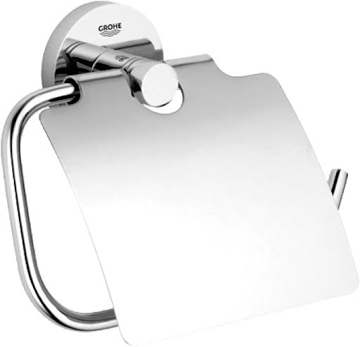 Grohe Essentials Chrome Wall Hung Toilet Roll Holder and Cover Price Comparisons | Compare The Build