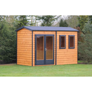 Shire 10 x 10ft Double Glazed Timber Apex Garden Office Price Comparisons | Compare The Build