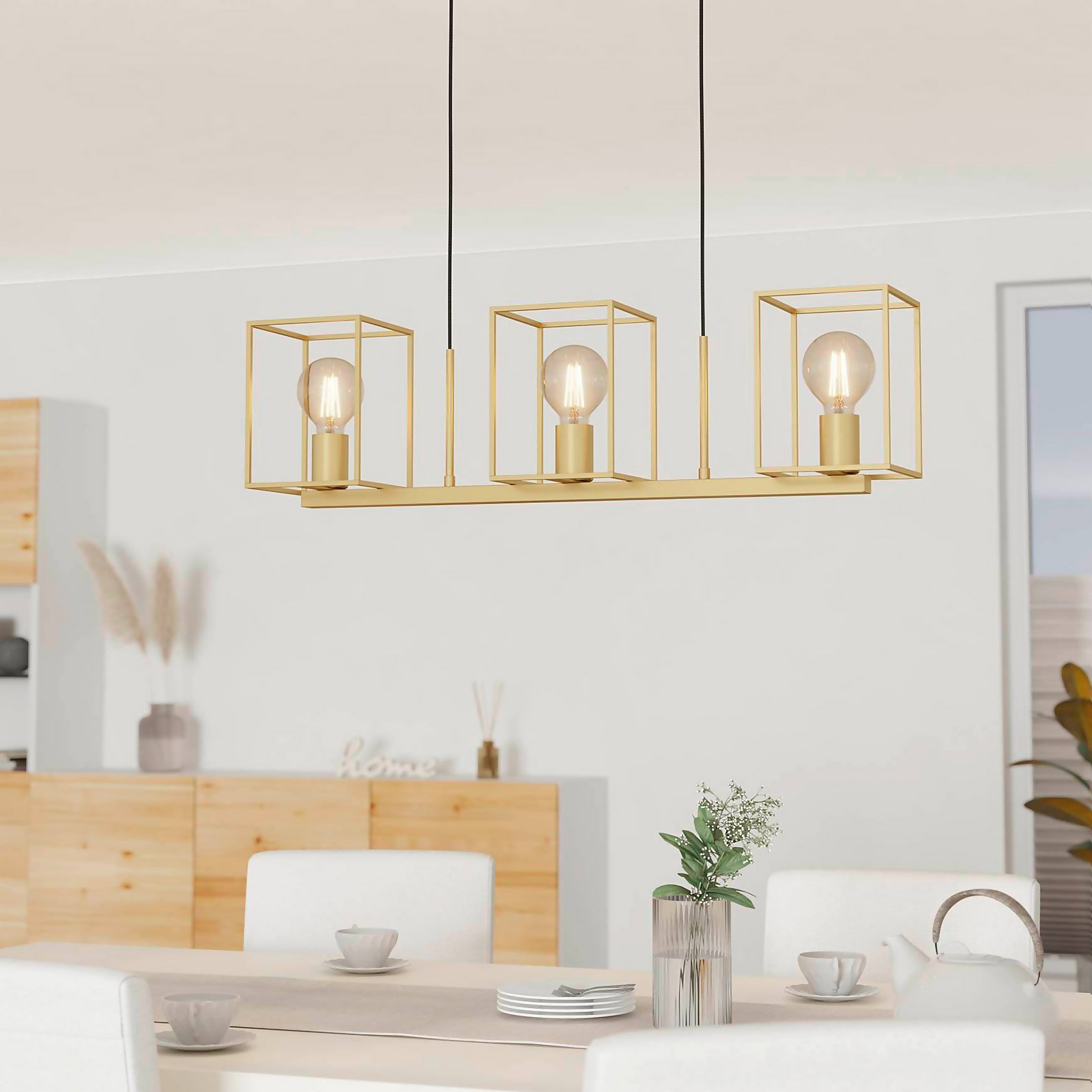 Eglo Cumiole 3 Lamp Diner Bar Light - Gold Price Comparisons | Compare The Build