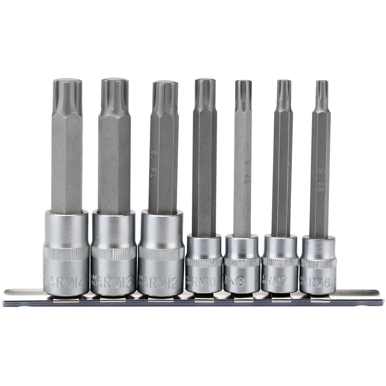 Draper 7 Piece 3/8" and 1/2" Drive Ribe Socket and Bit Set Combination 100mm Price Comparisons | Compare The Build