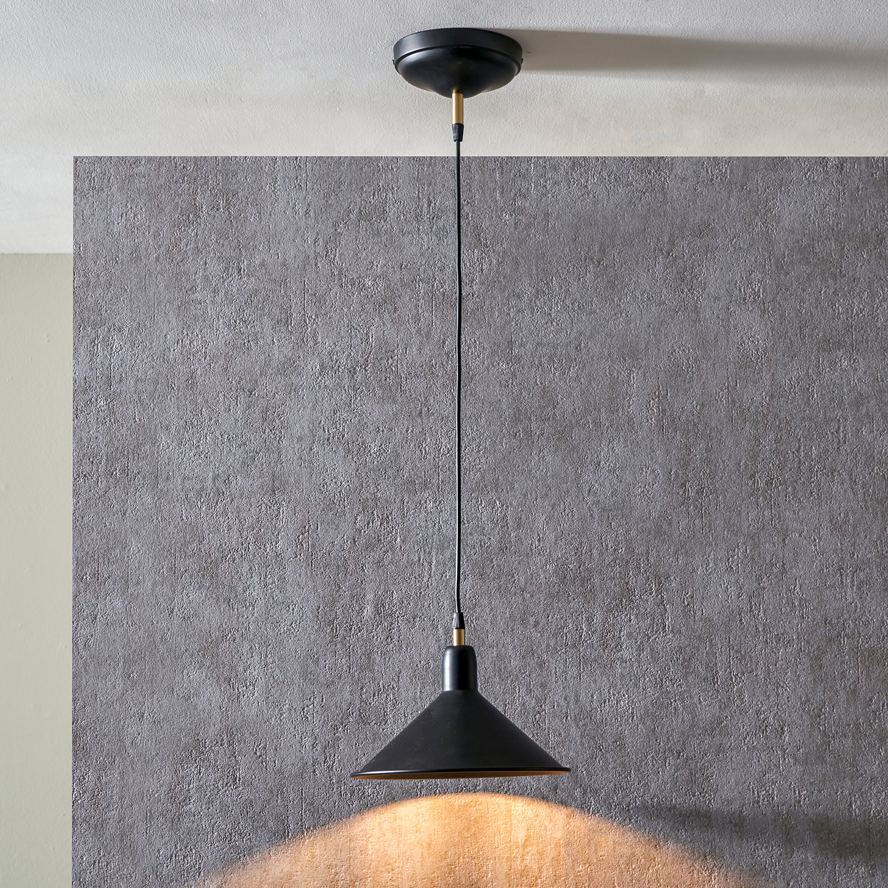 Canton Cone Pendant, Matt Black Black Price Comparisons | Compare The Build