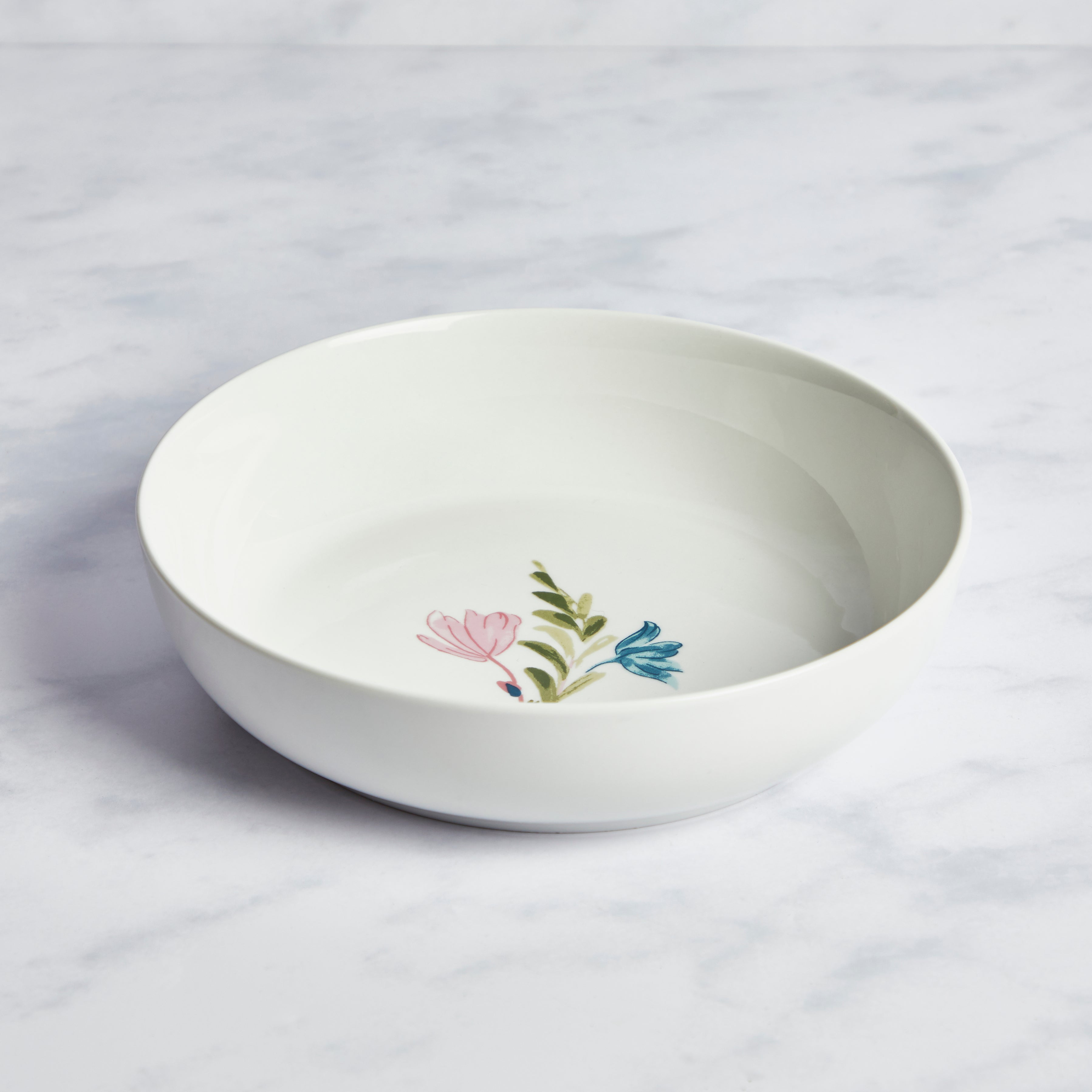 Floral Porcelain Pasta Bowl MultiColoured Price Comparisons | Compare The Build