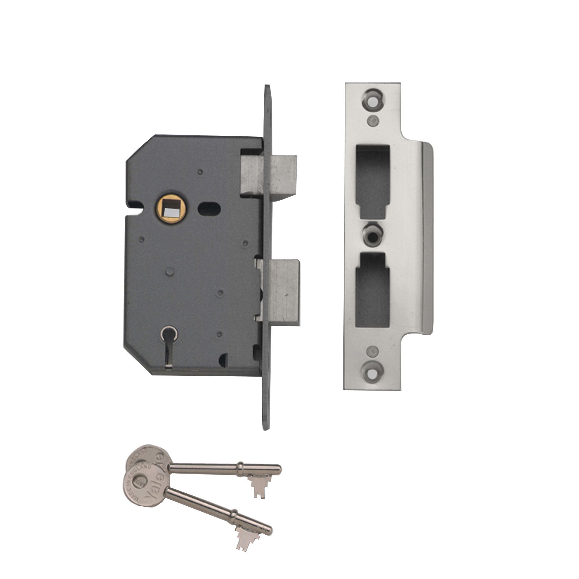 Yale Chrome Effect Metal Tubular Mortice Latch (L)81mm (W)26mm Price Comparisons | Compare The Build