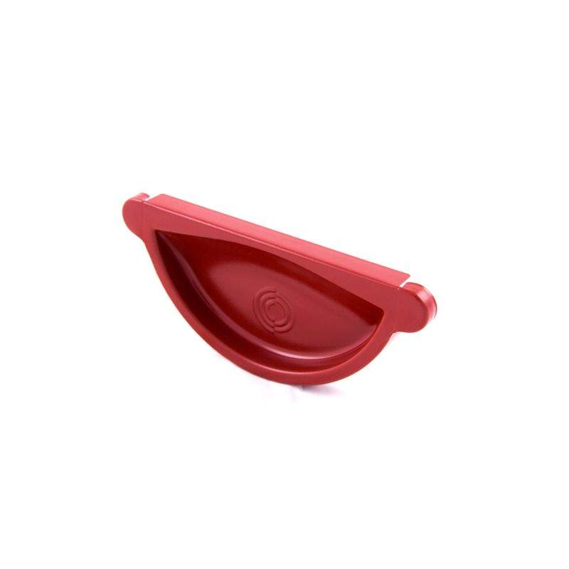 Lindab Half Round Steel Self Sealing Stop End 125mm Painted Dark Red Galvanised Steel RG125DR Price Comparisons | Compare The Build