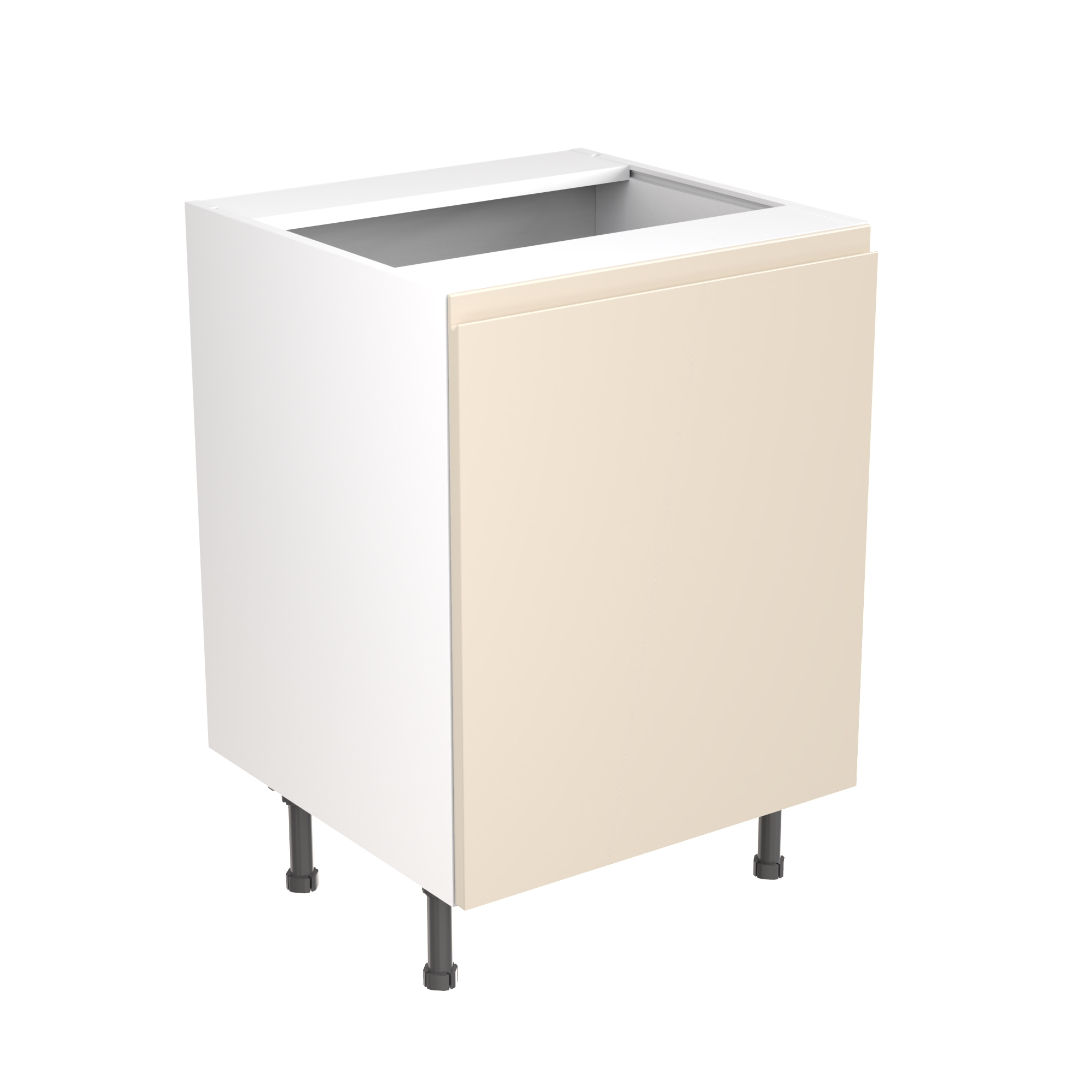 Flatpack Sink Base Unit J-PULL Super Gloss Cashmere 600mm Price Comparisons | Compare The Build