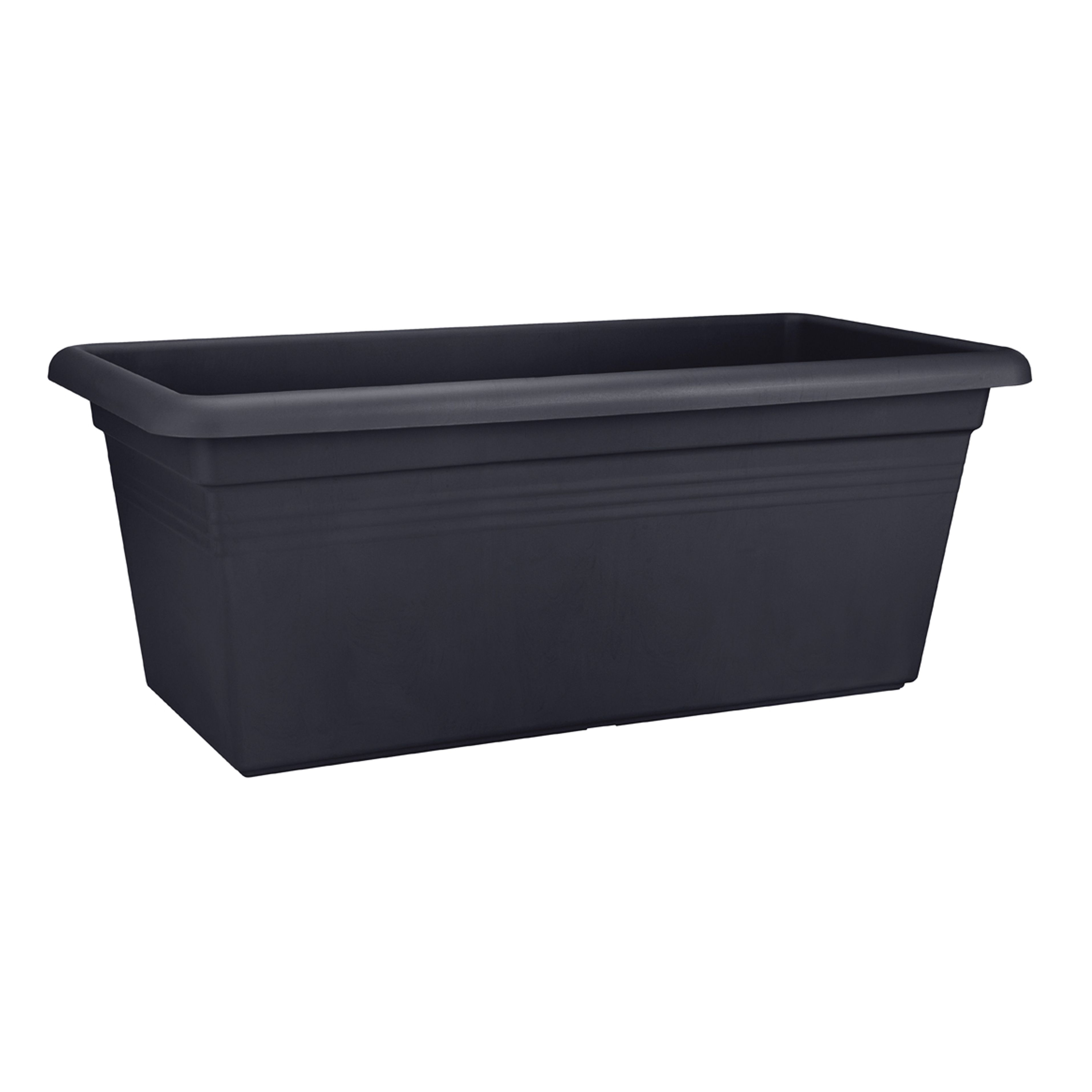 Elho Rectangular Plastic Black Plant Pot (H)620mm (L)780mm Price Comparisons | Compare The Build