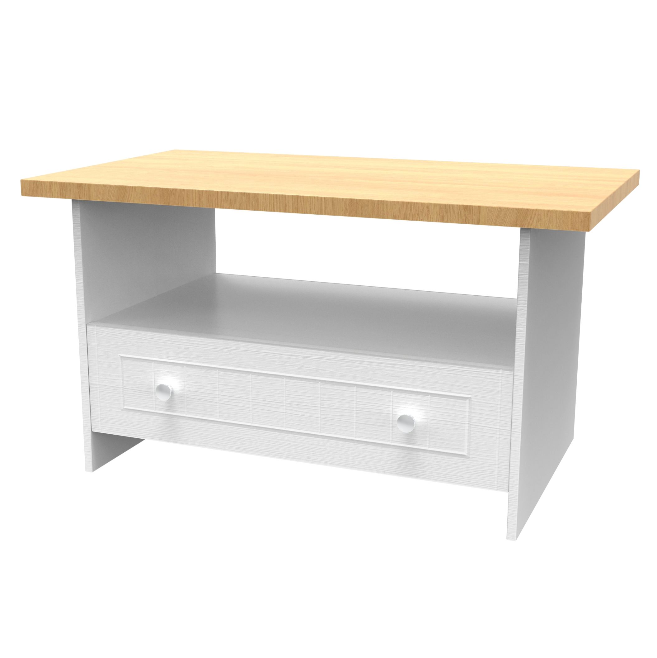 Vienna Porcelain White 1 Drawer Coffee Table (H)495mm (W)40mm Price Comparisons | Compare The Build
