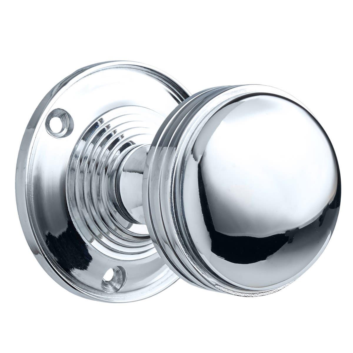 Round Ringed Mortice Sprung Door Knob - Chrome - Pair - Designer Levers Price Comparisons | Compare The Build