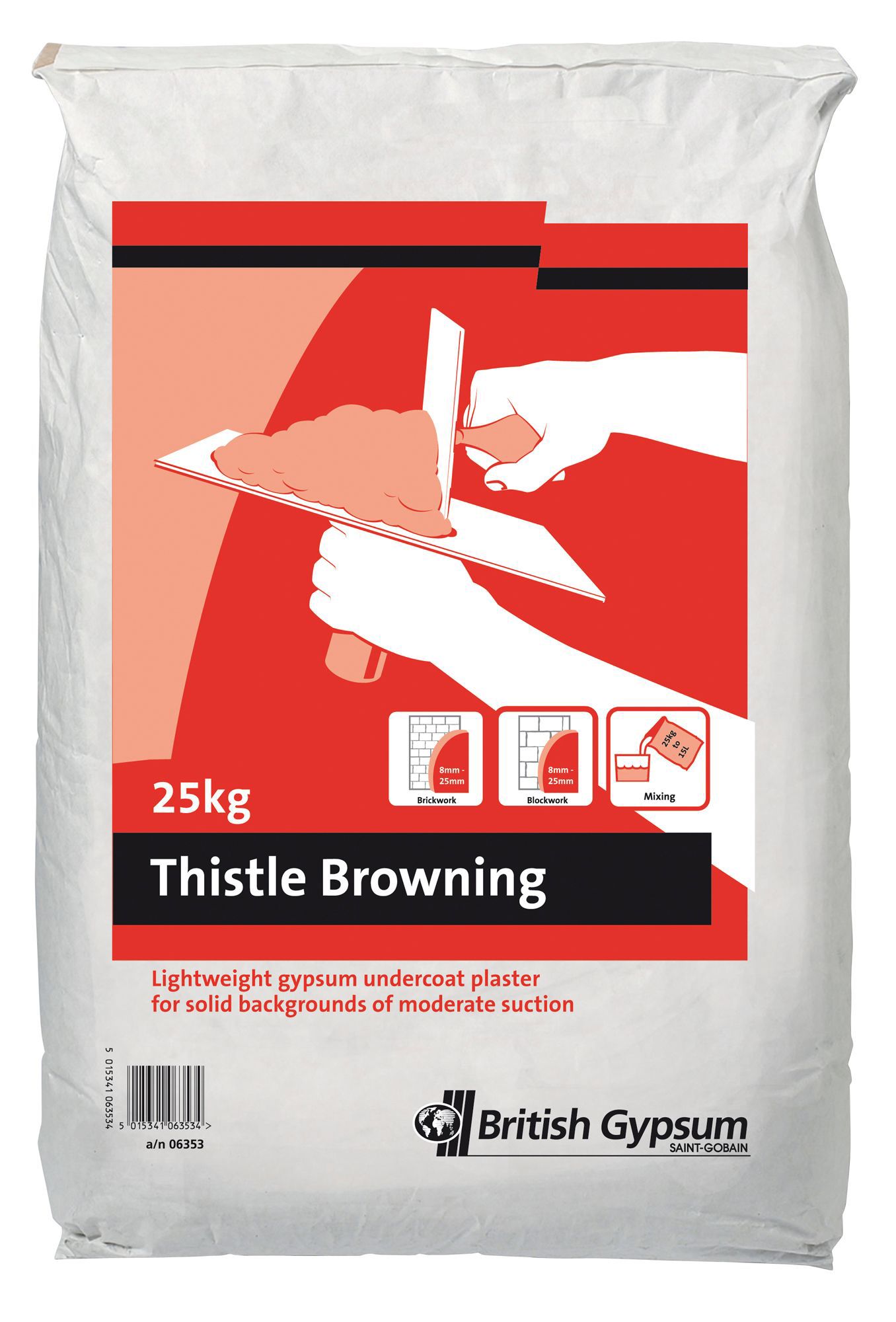 Thistle Browning Undercoat Plaster 25Kg Price Comparisons | Compare The Build