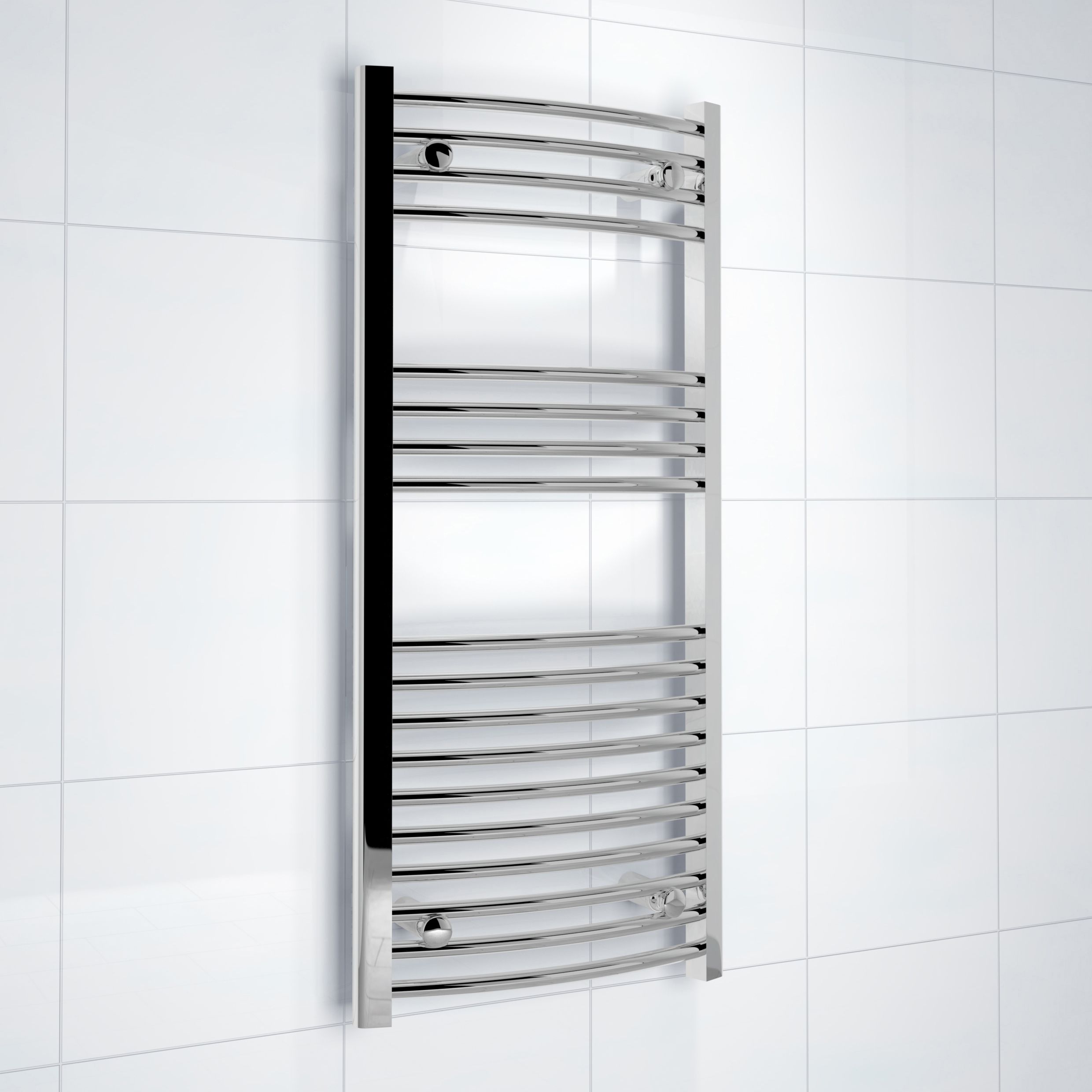 Kudox 243W Silver Towel Heater (H)1000mm (W)450mm Price Comparisons | Compare The Build