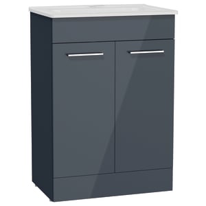 Holkham Anthracite Grey Vanity Unit & Basin - 855 x 600mm | Compare The Build