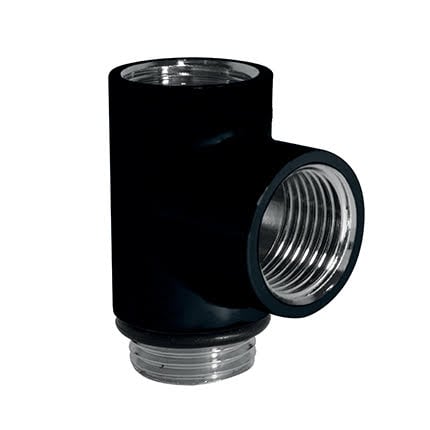 Towelrads T-Piece 15mm For Duel Fuel Conversion - Black Price Comparisons | Compare The Build