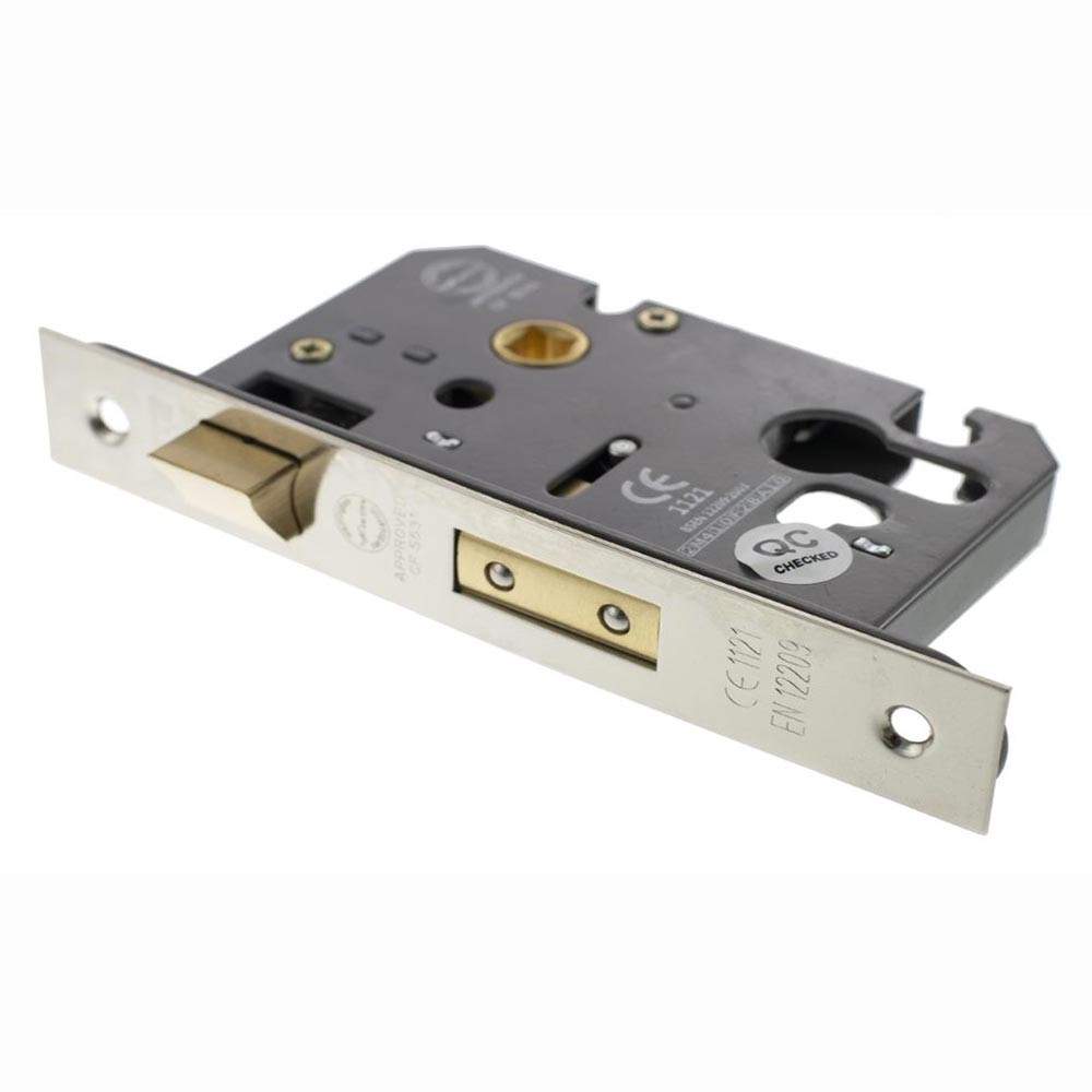 Atlantic Euro Sashlock (CE) 3 Inches - Polished Nickel Atlantic UK ALKSASHE3PN | Compare The Build