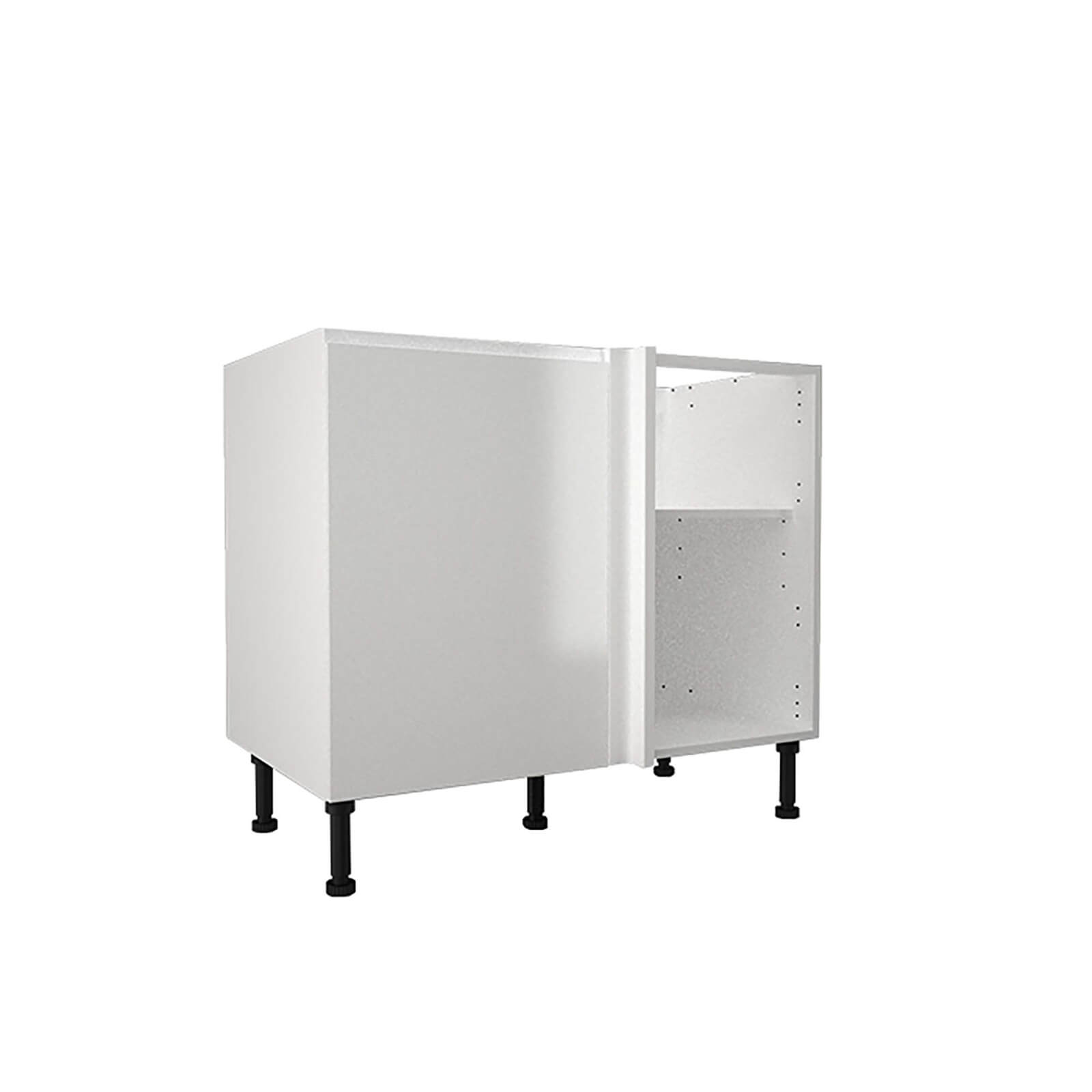 Handleless White Gloss 1000mm Corner Base Unit Price Comparisons | Compare The Build