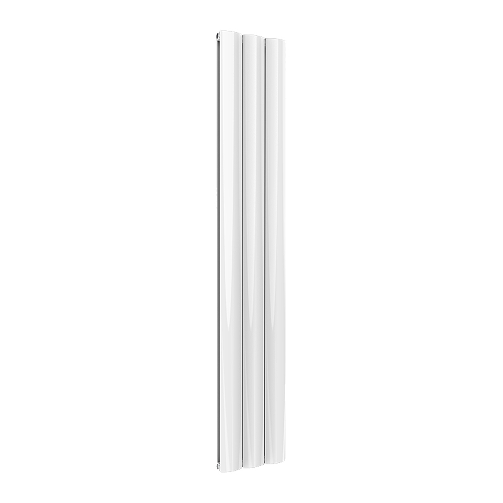 Reina Belva Vertical Aluminium Designer Radiator, White, 1800mm x 308mm Price Comparisons | Compare The Build