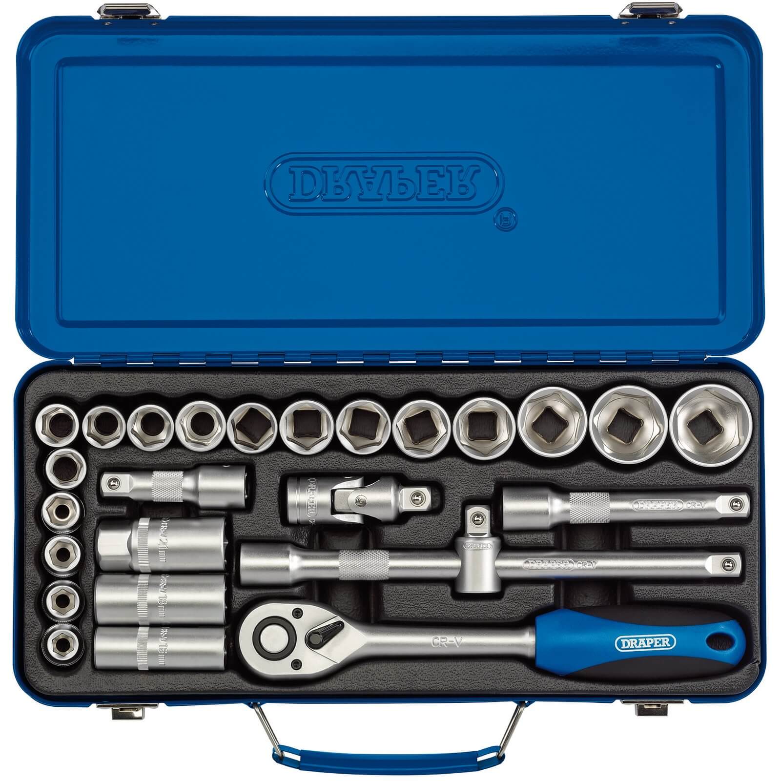 Draper 26 Piece 1/2" Drive Hex Socket Set Metric 1/2" Price Comparisons | Compare The Build