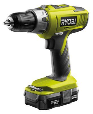 Ryobi One+ 18V 1.3Ah Li-Ion Cordless Combi Drill 1 Battery Llcdi1802-L13G | Compare The Build