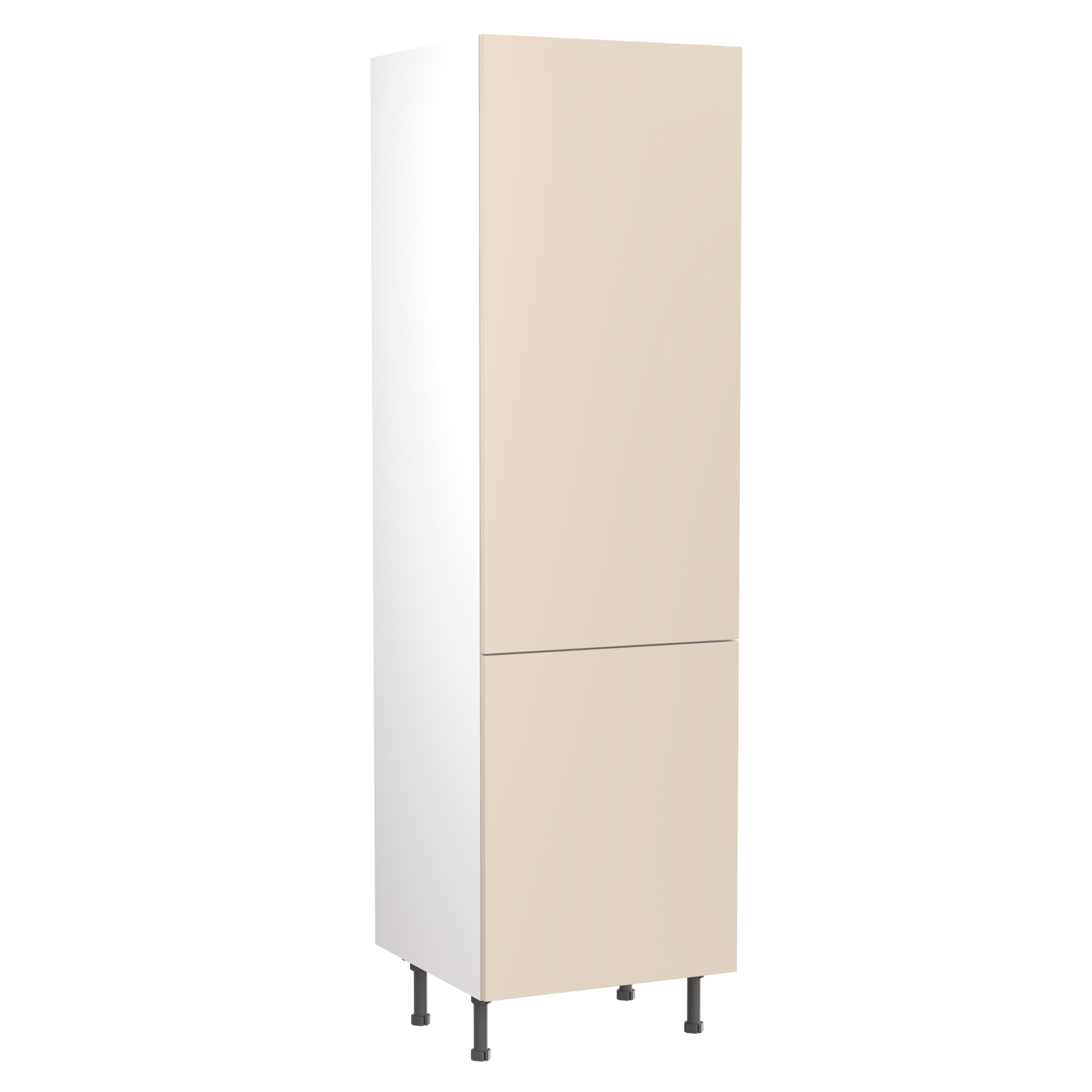 Flatpack Larder Unit Super Gloss Cashmere Slab 600mm - FKKF0134 | Compare The Build