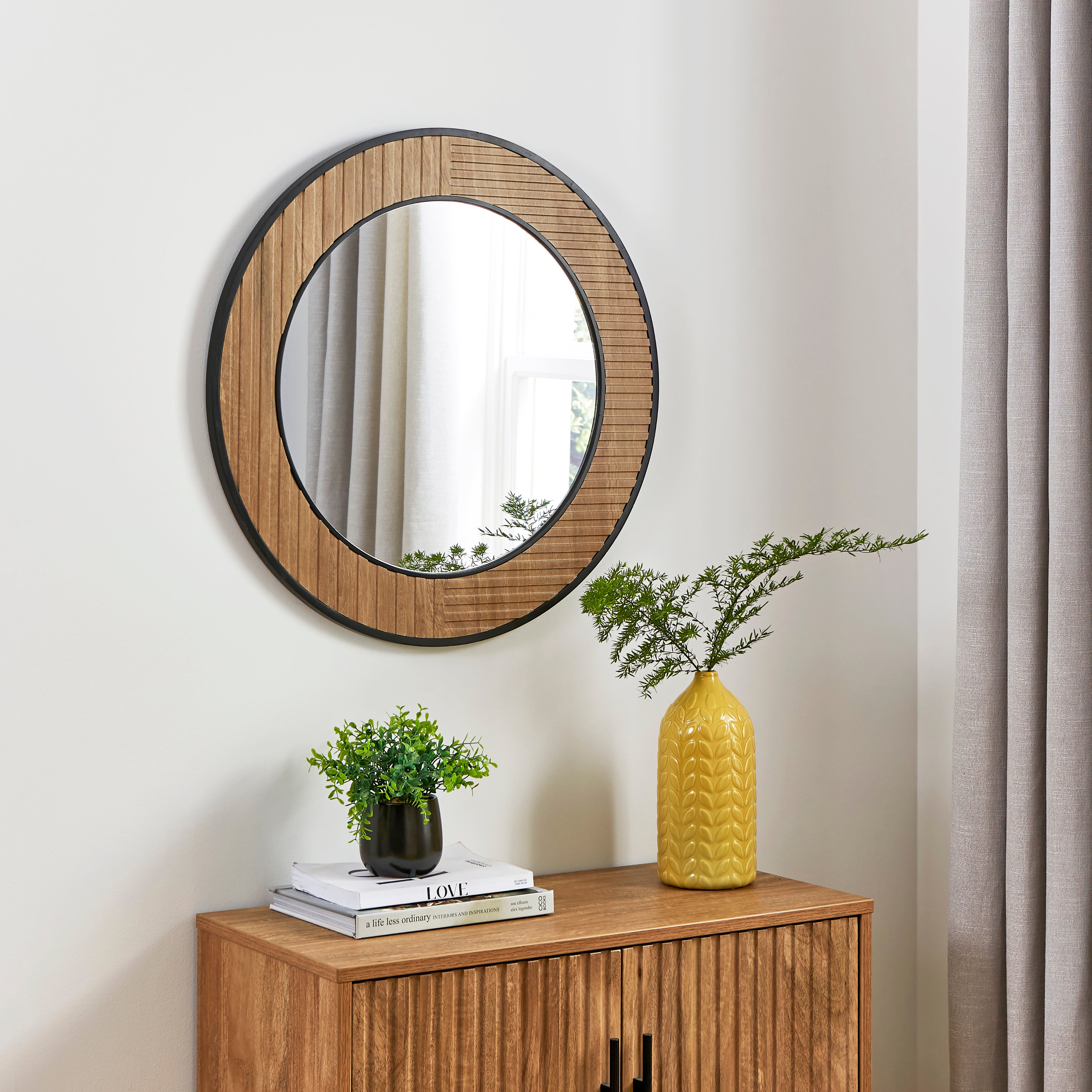 Bryant Round Wall Mirror Brown Price Comparisons | Compare The Build