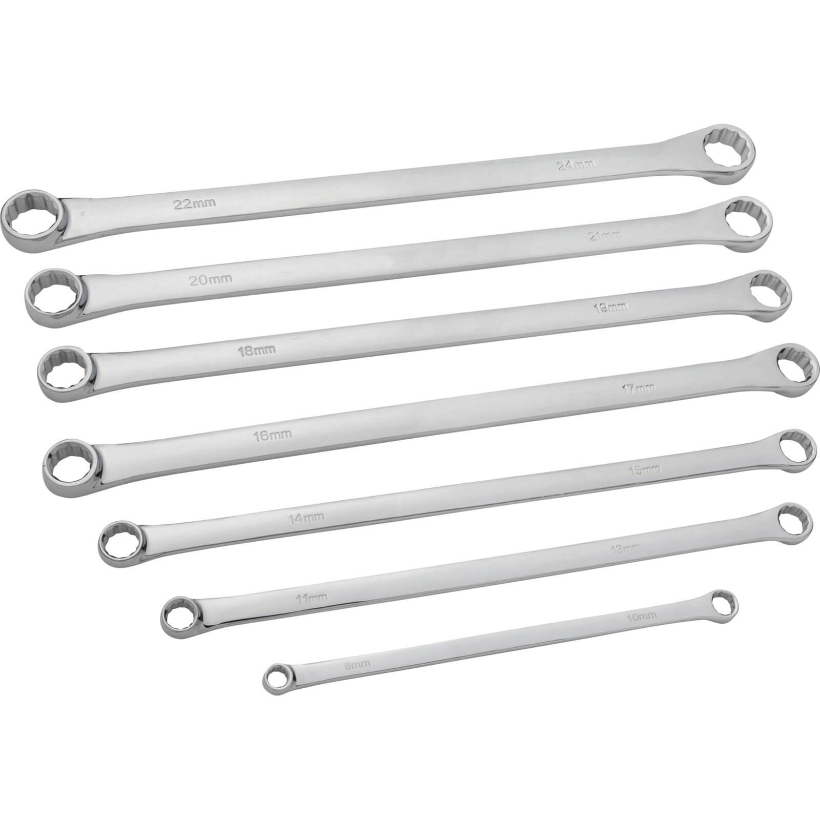 BlueSpot 7 Piece Extra Long Ring Spanner Set | Compare The Build