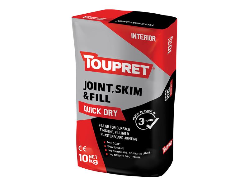 Toupret TOUFGBJSR10G Quick Dry Joint Skim & Fill 10kg Price Comparisons | Compare The Build