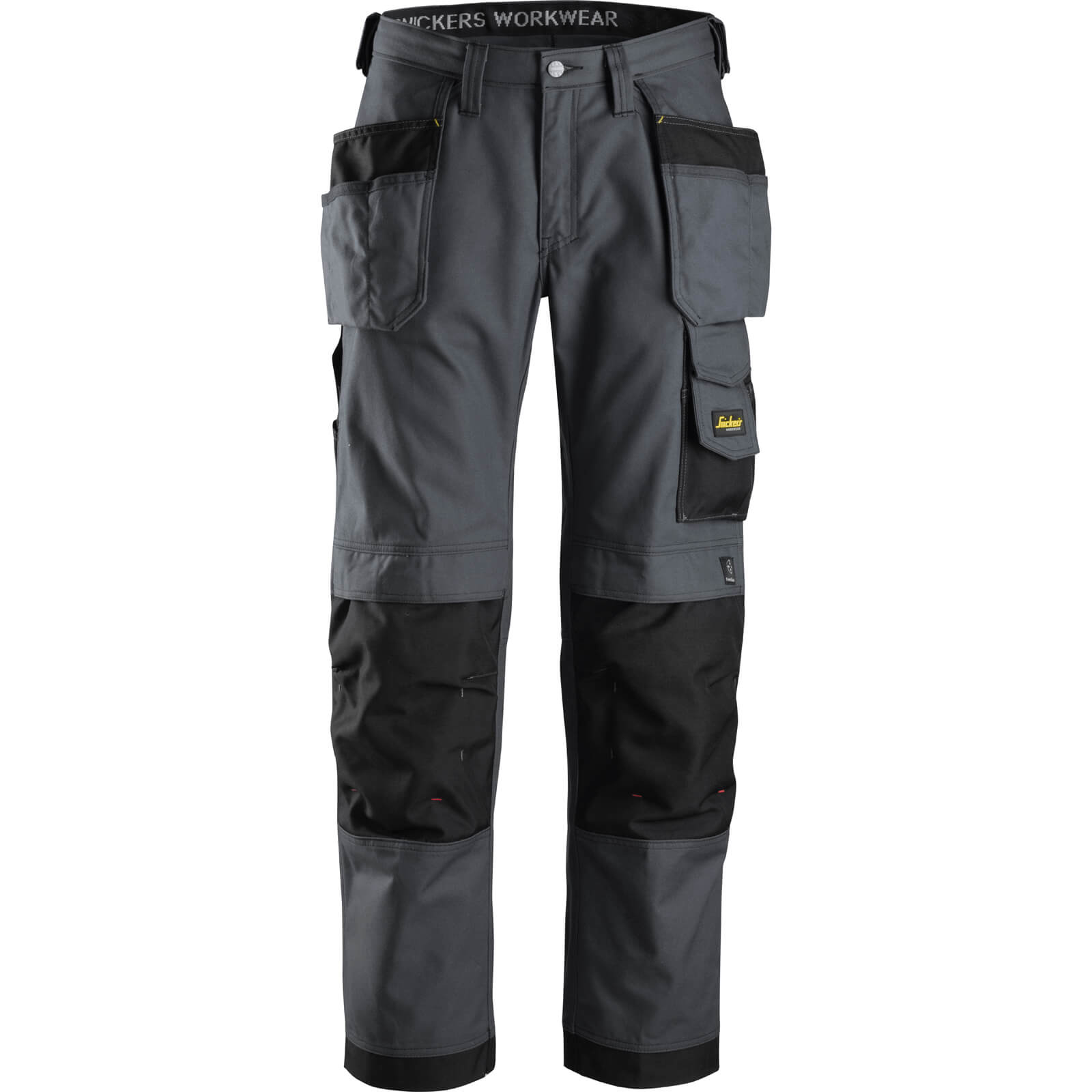 Snickers 3214 Mens Canvas+ Craftsmen Holster Pocket Trousers Grey / Black 36" 32" Price Comparisons | Compare The Build