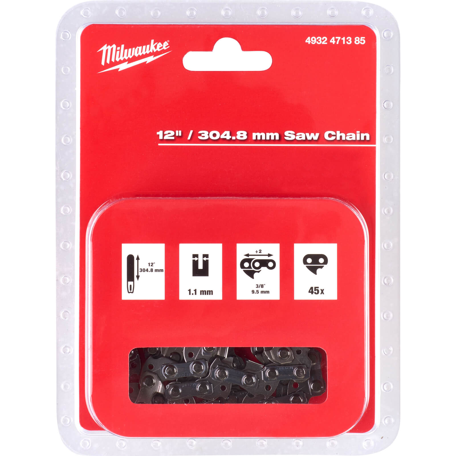 Milwaukee Replacement 300mm / 12" Chain for M18 FCHC Chainsaws 300mm Price Comparisons | Compare The Build