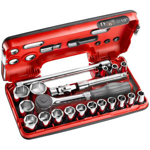 Facom 18 Piece 1/2" Drive Hex Socket Set Metric in Detection Case 1/2" Price Comparisons | Compare The Build