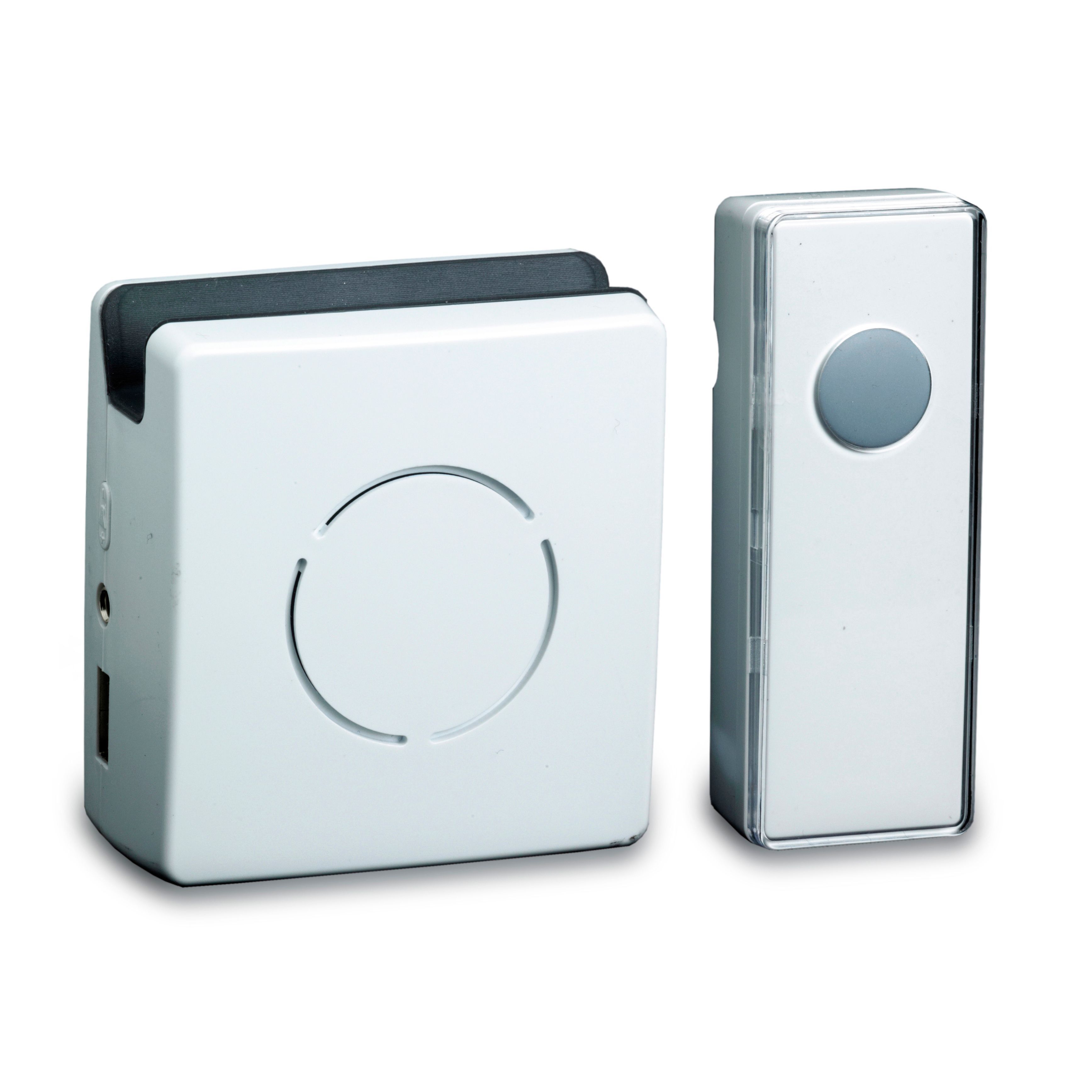 Blyss White Wireless Battery & Mains Powered Door Chime Kit Dc8-Uk-Wh2 | Compare The Build