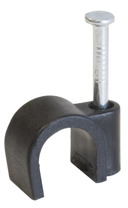 Corelectric Black Round 9mm Cable Clip Pack Of 20 Price Comparisons | Compare The Build