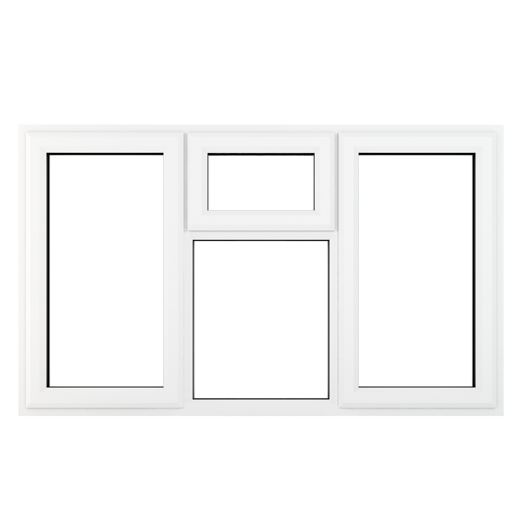 Crystal White Upvc Casement Clear Window 4P Top, Left and Right Hand Opening 1770 mm x 1190 mm Price Comparisons | Compare The Build