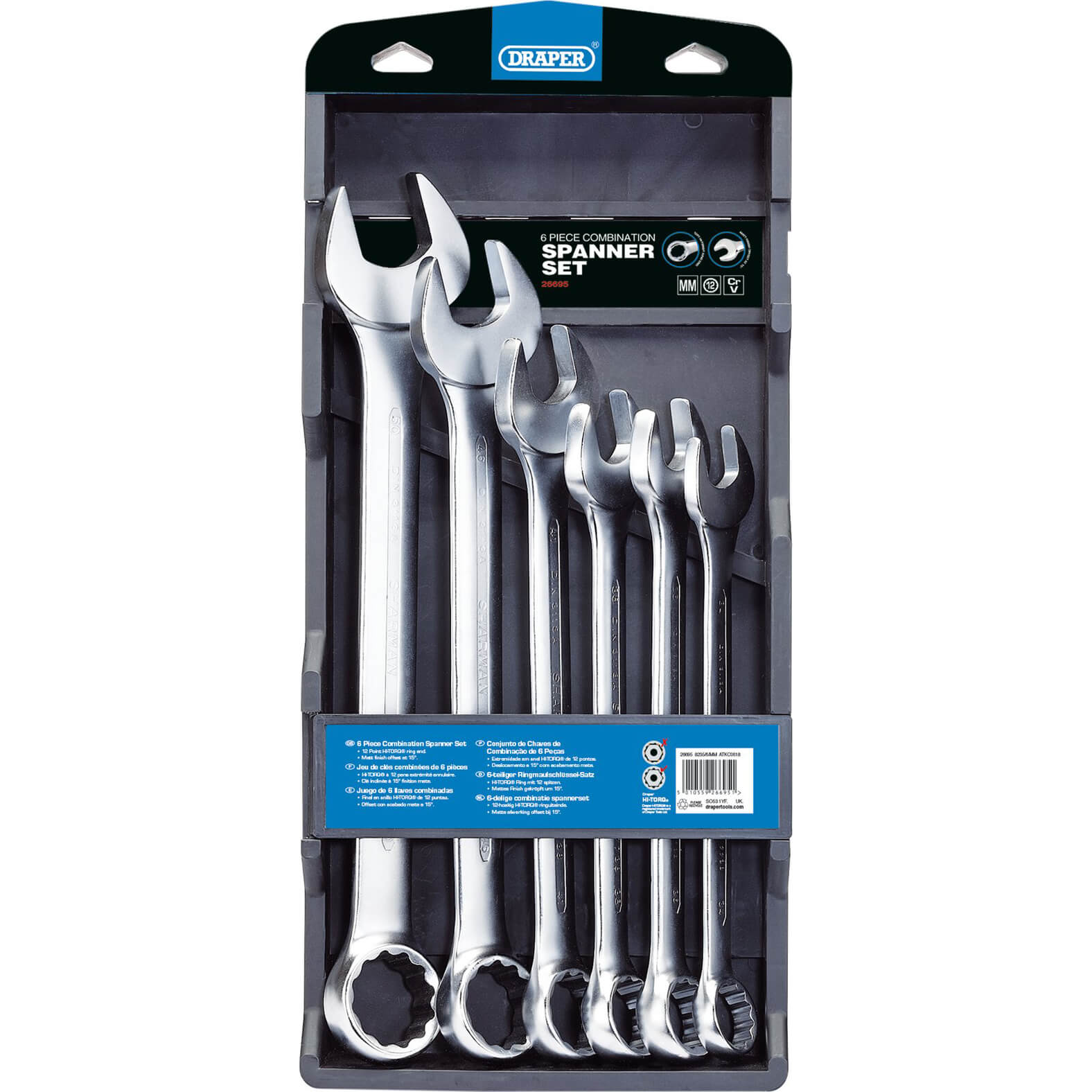 Draper 6 Piece Hi Torq Jumbo Combination Spanner Set Metric Price Comparisons | Compare The Build