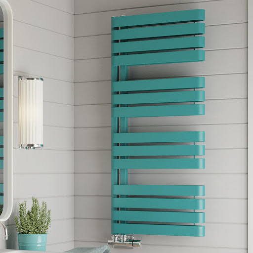 Terma Warp S Heated Towel Rail Matt Teal 1110 x 500mm Price Comparisons | Compare The Build