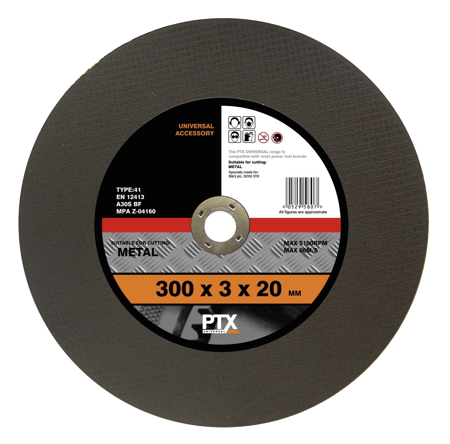 Ptx Flat Metal Cutting Disc (Dia)300mm | Compare The Build